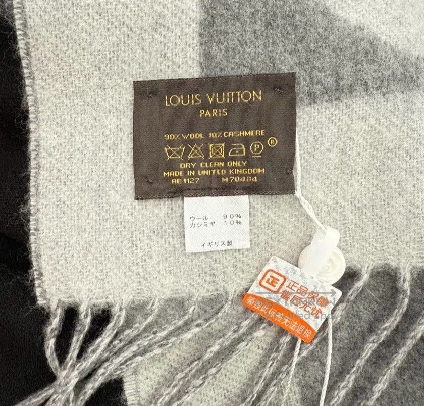 Louis Vuitton Louis Vuitton Gray Scarf. Size ONE SIZE - 2 Thumbnail