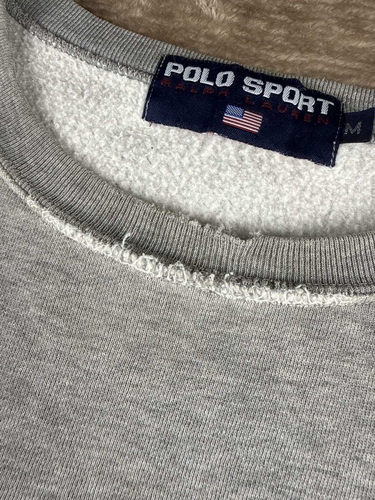Polo Ralph Lauren Vtg Polo Sport Ralph Lauren Distressed Stains Style 90s Rare Size US M / EU 48-50 / 2 - 5 Thumbnail