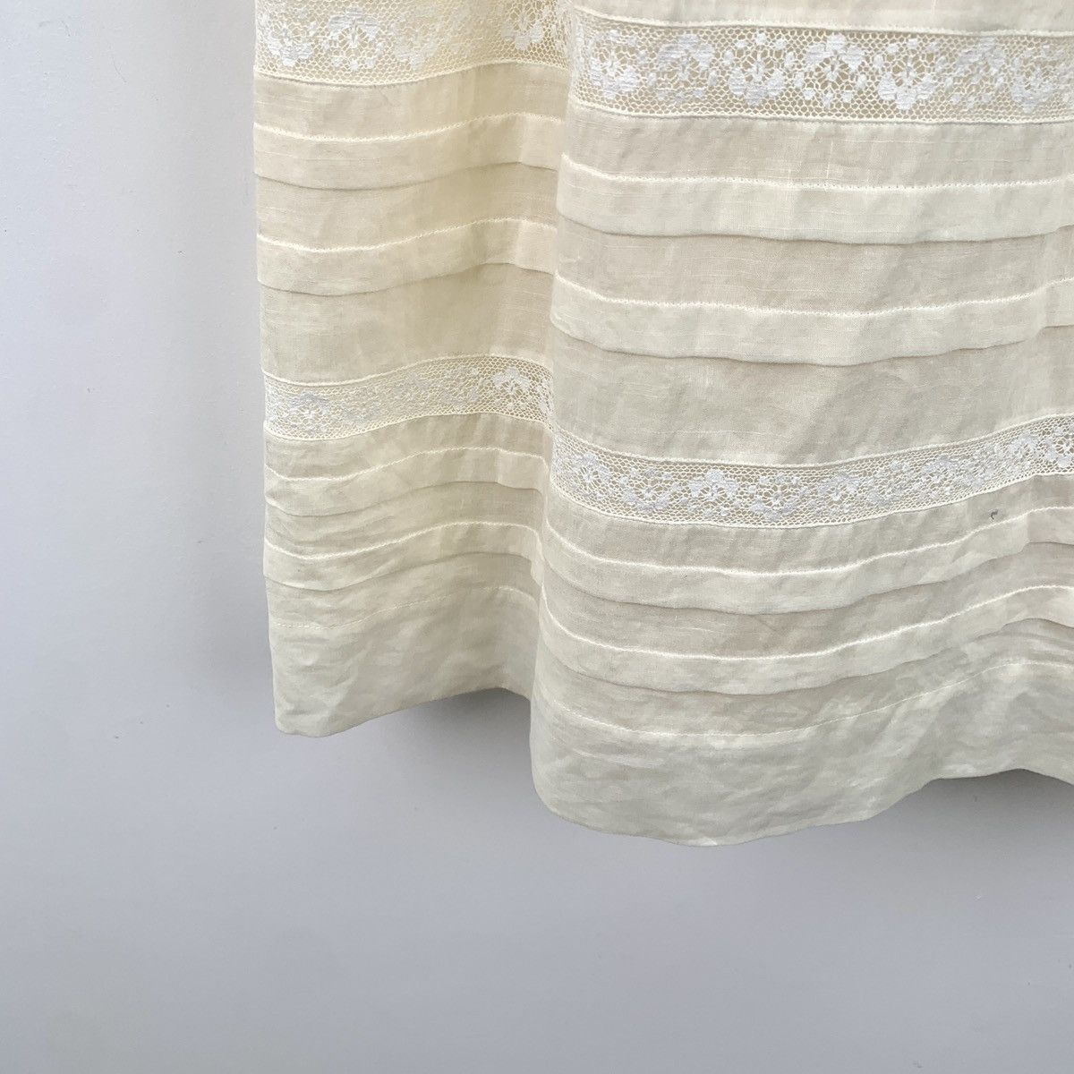 Burberry Burberry Beige Lace Hollow Out Long Sleeve Dress K26WX Size XS / US 0-2 / IT 36-38 - 4 Thumbnail