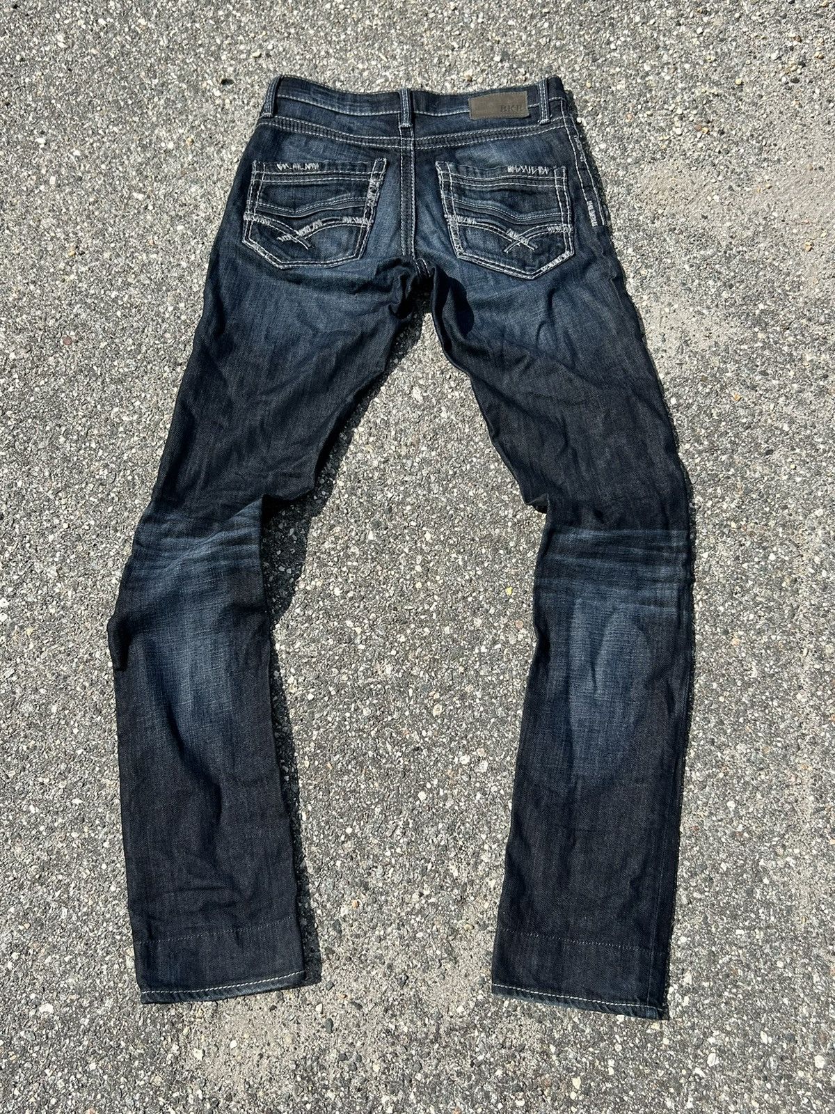 BKE BKE Grunge Embroidered Distressed Jeans Size US 30 / EU 46 - 1 Thumbnail