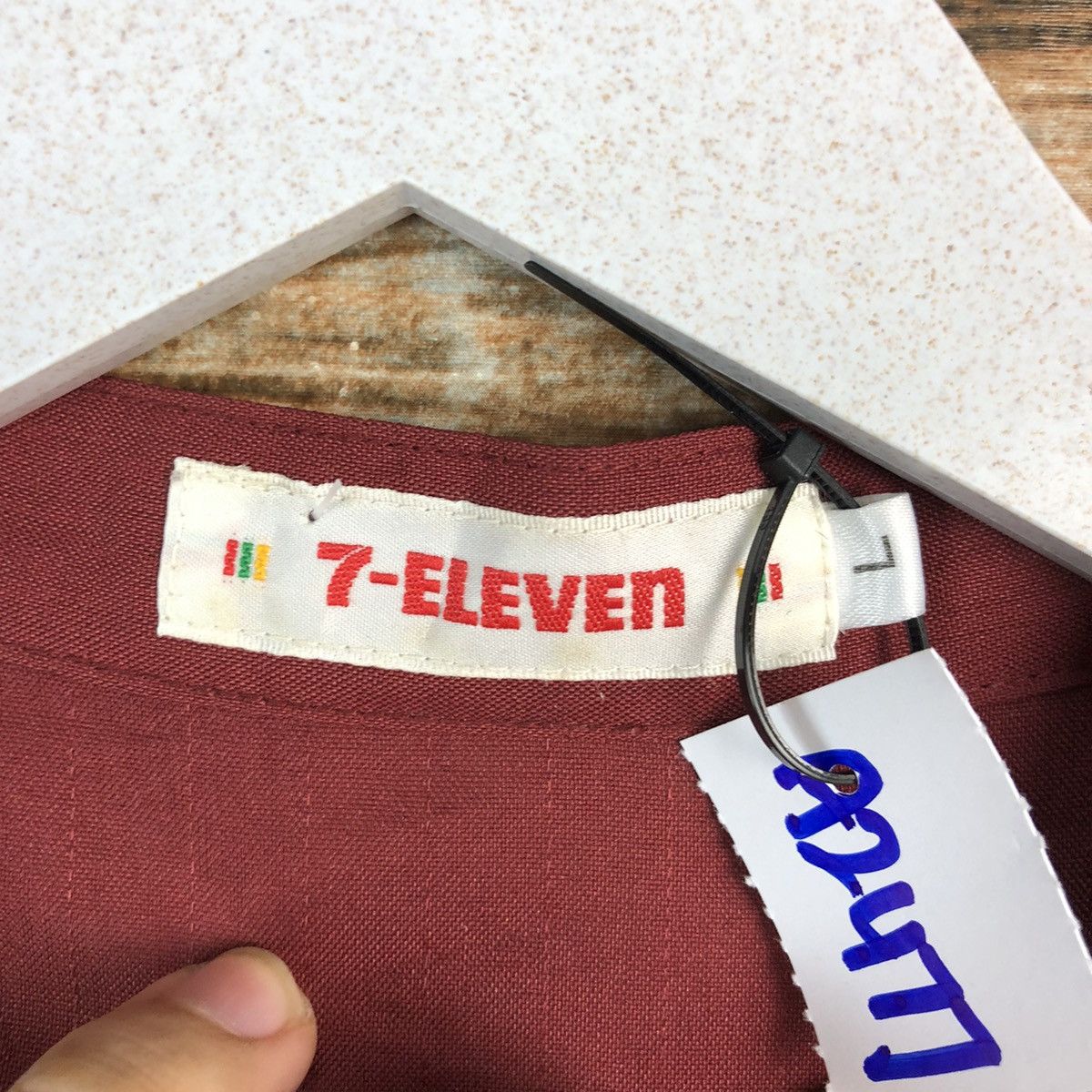 Japanese Brand 7 Eleven vintage Pink Shirt #A2477 Size US L / EU 52-54 / 3 - 12 Thumbnail