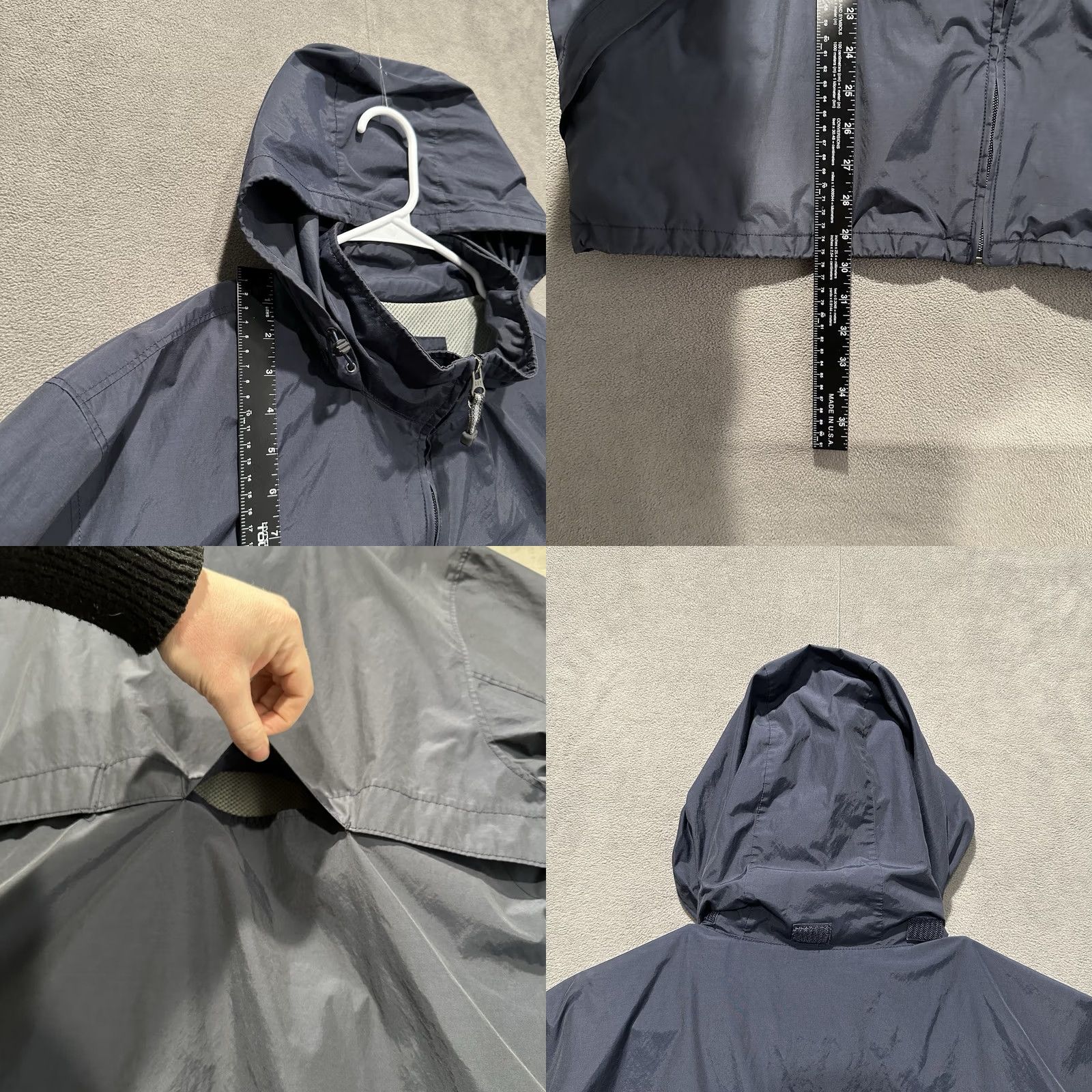 Gap VINTAGE Gap Jacket Mens XL Blue Windbreaker Hooded Full Zip Lined Nylon Softshell 90s GUC Size US XL / EU 56 / 4 - 11 Thumbnail