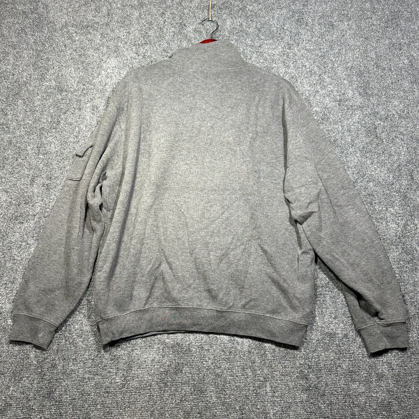 Vintage Woolrich Sweater Mens L Gray Cotton 1/4 Zip Pullover Sleeve Pocket Mock Neck Long Sleeve Regular Fit Size US L / EU 52-54 / 3 - 8 Thumbnail