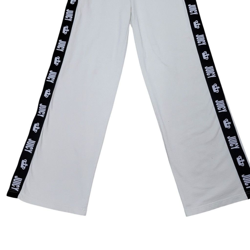 Juicy Couture Juicy by Juicy Couture Hi-Rise Track Pants Cream Size Medium Size 26" / US 2 / IT 38 - 4 Thumbnail