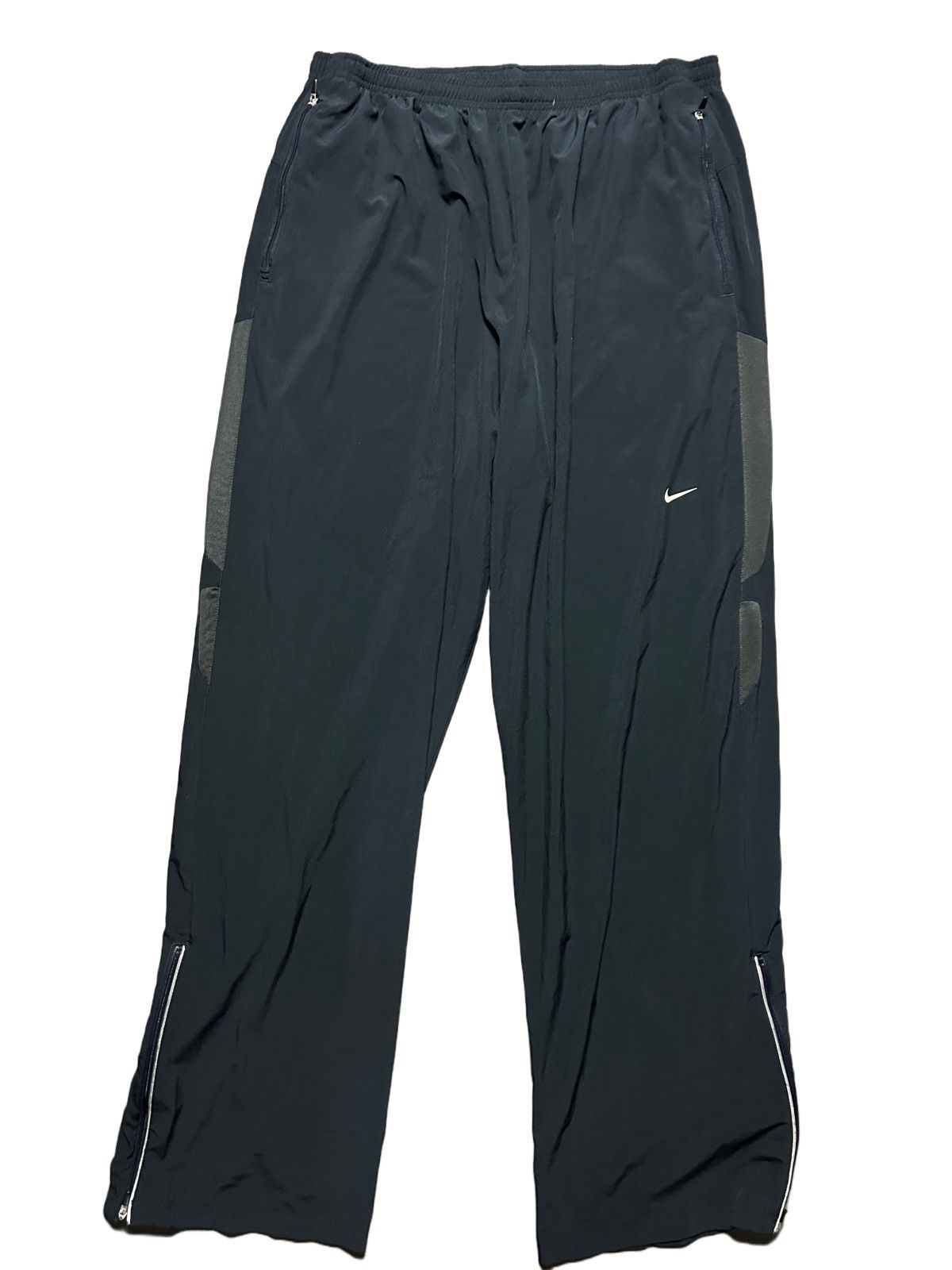 Nike × Vintage Nike vintage black track pants small swoosh Size US 34 / EU 50 - 1 Thumbnail