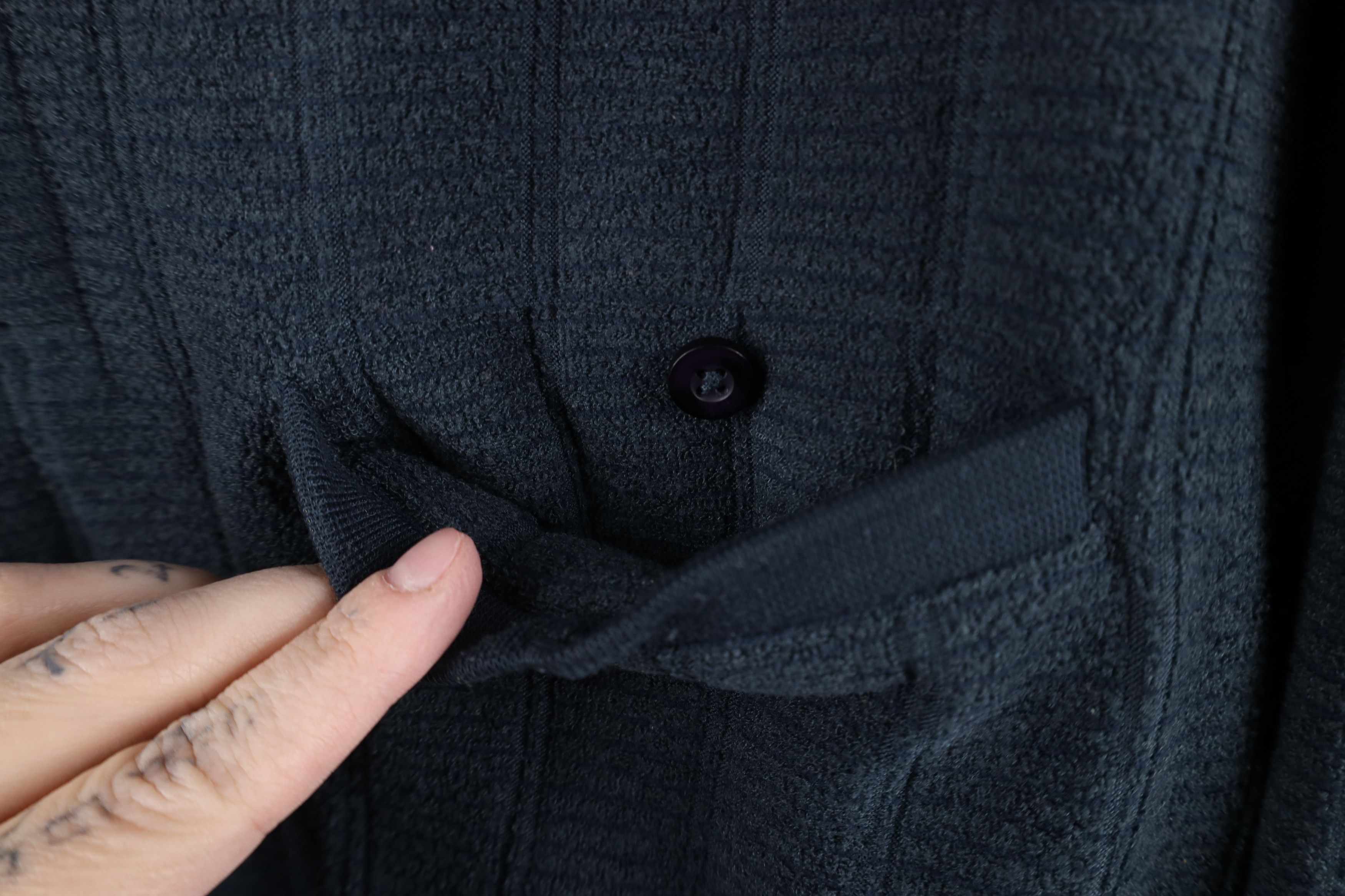 Vintage Vintage 90s Y2K Streetwear Fleece Collared Sweatshirt Blue Size US M / EU 48-50 / 2 - 4 Thumbnail