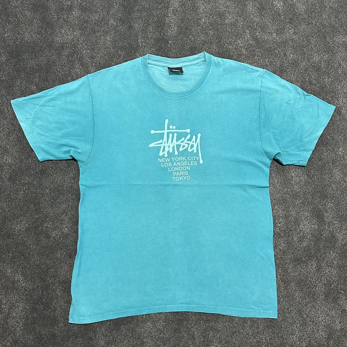 Stussy Stussy logo print ocean tshirt Size US M / EU 48-50 / 2 - 1 Thumbnail