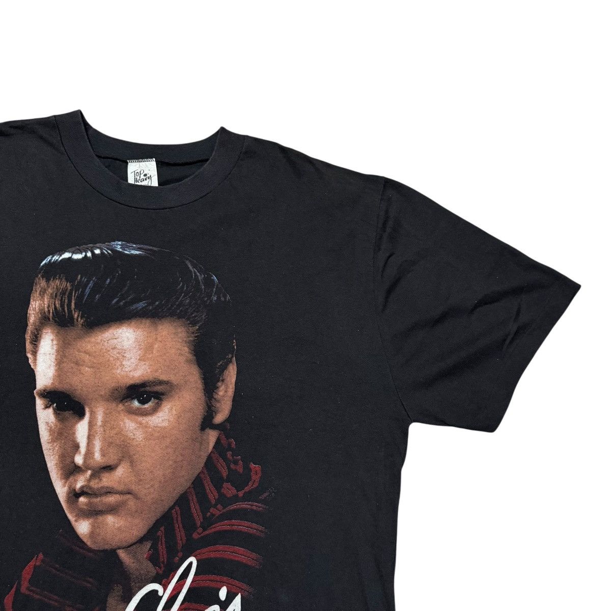 Band Tees Vintage 1991 Elvis Presley Portrait Shirt Single Stitch Size US XL / EU 56 / 4 - 3 Thumbnail