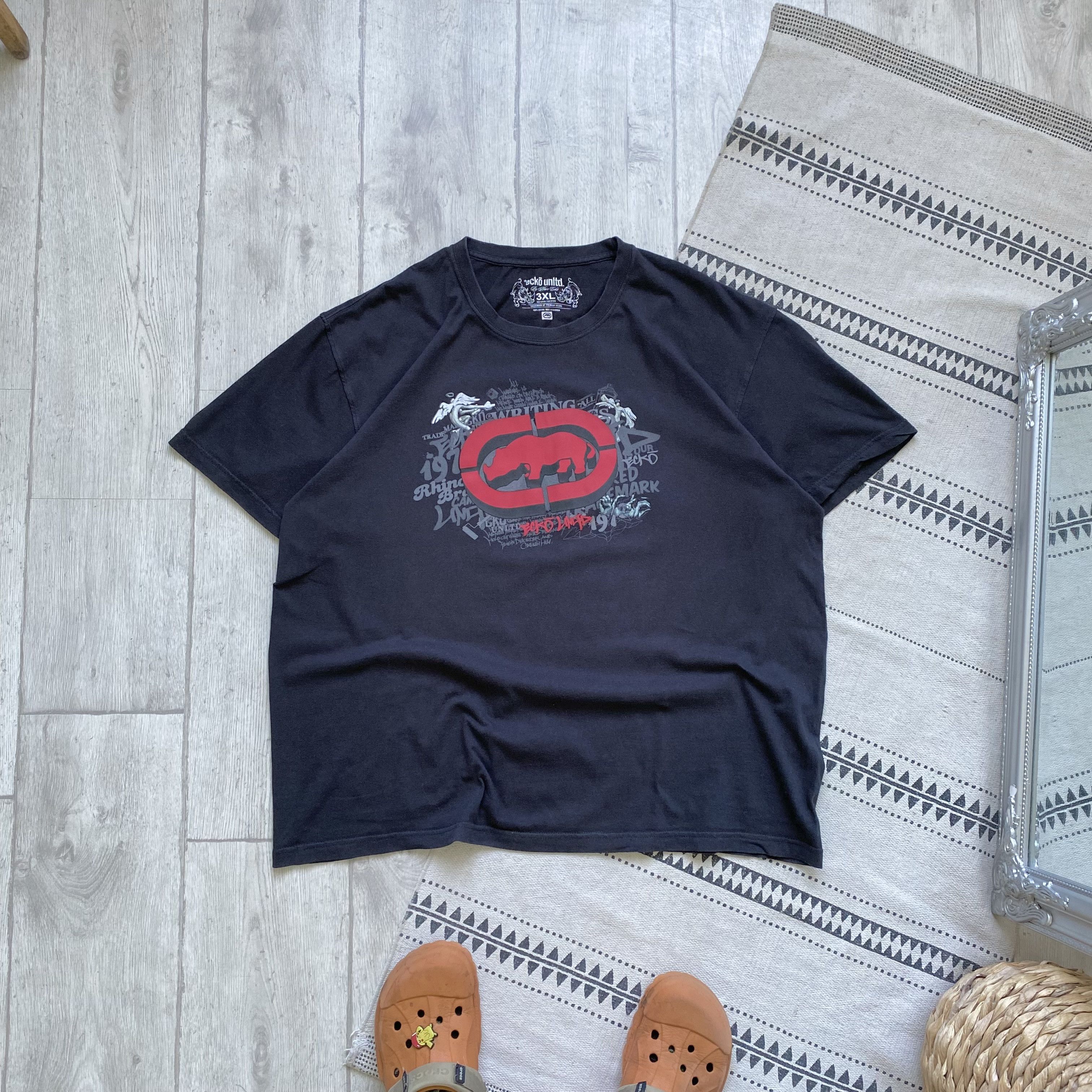 Ecko Unltd. Vintage 2000s Ecko Unltd tee center logo Affliction Tapout Size US XXL / EU 58 / 5 - 1 Thumbnail