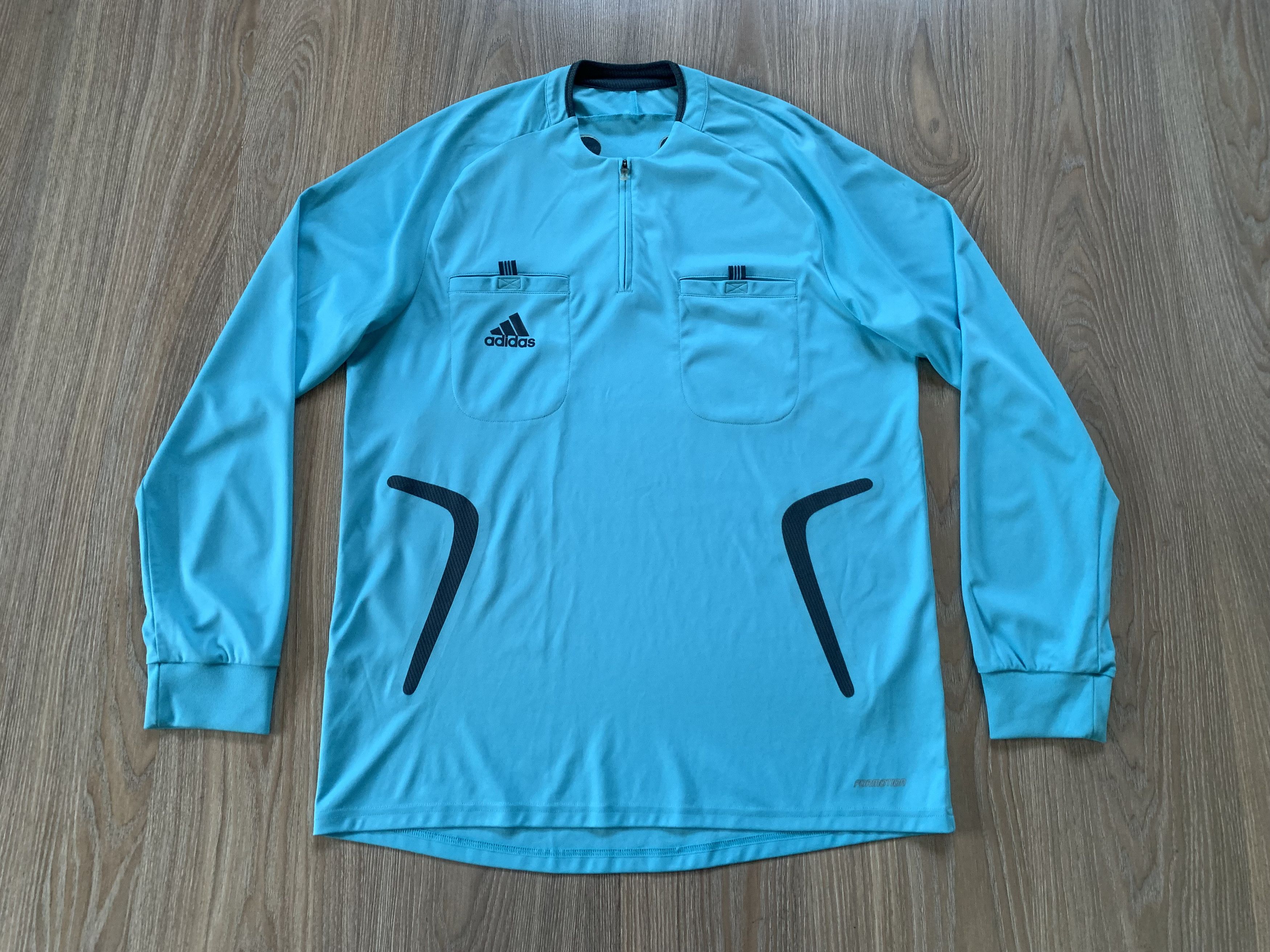 Adidas Adidas Formotion Referee Blue Football Long Sleeve Shirt Size US L / EU 52-54 / 3 - 2 Thumbnail