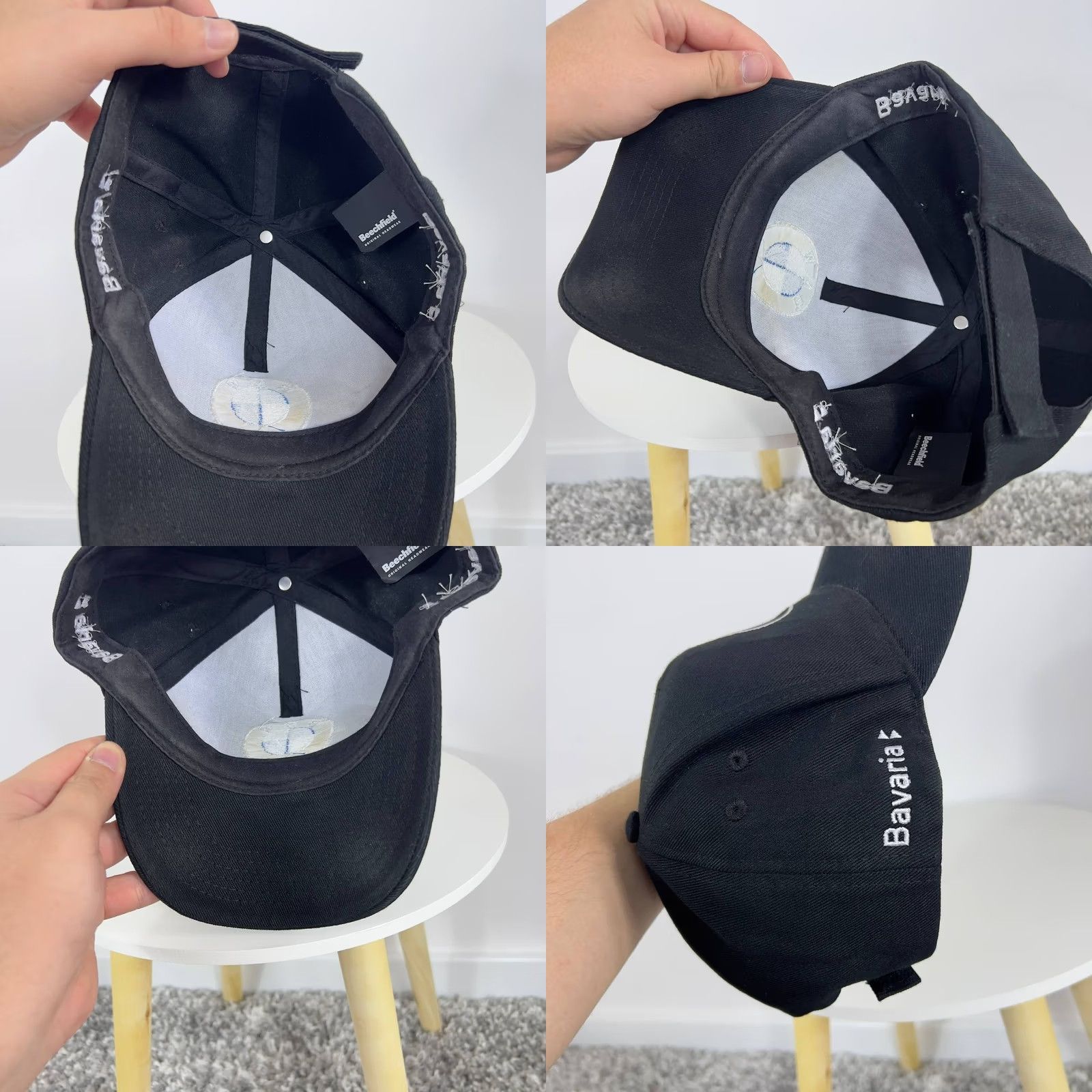 BMW BMW Cap Mens One Size Black Baseball Cap Adjustable Cotton Cars Theme Vintage: No, Solid Pattern Size ONE SIZE - 8 Thumbnail