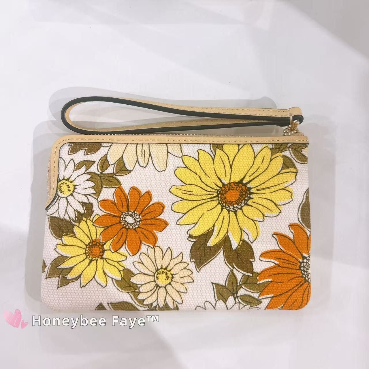 Coach Corner Zip Wristlet With Floral Print CEF83 Size ONE SIZE - 4 Thumbnail
