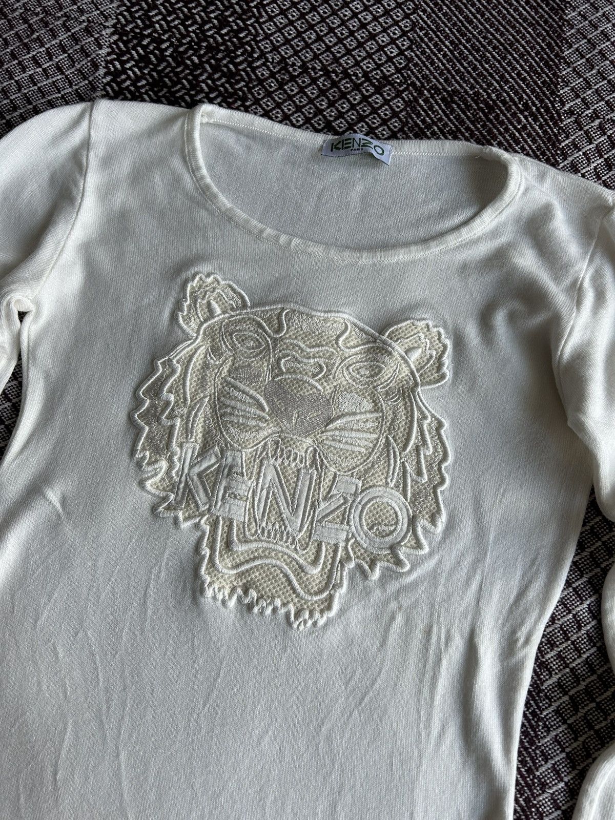 Kenzo Kenzo Women Big Logo Longsleeve Solid Style Italy Size Small Size S / US 4 / IT 40 - 3 Thumbnail