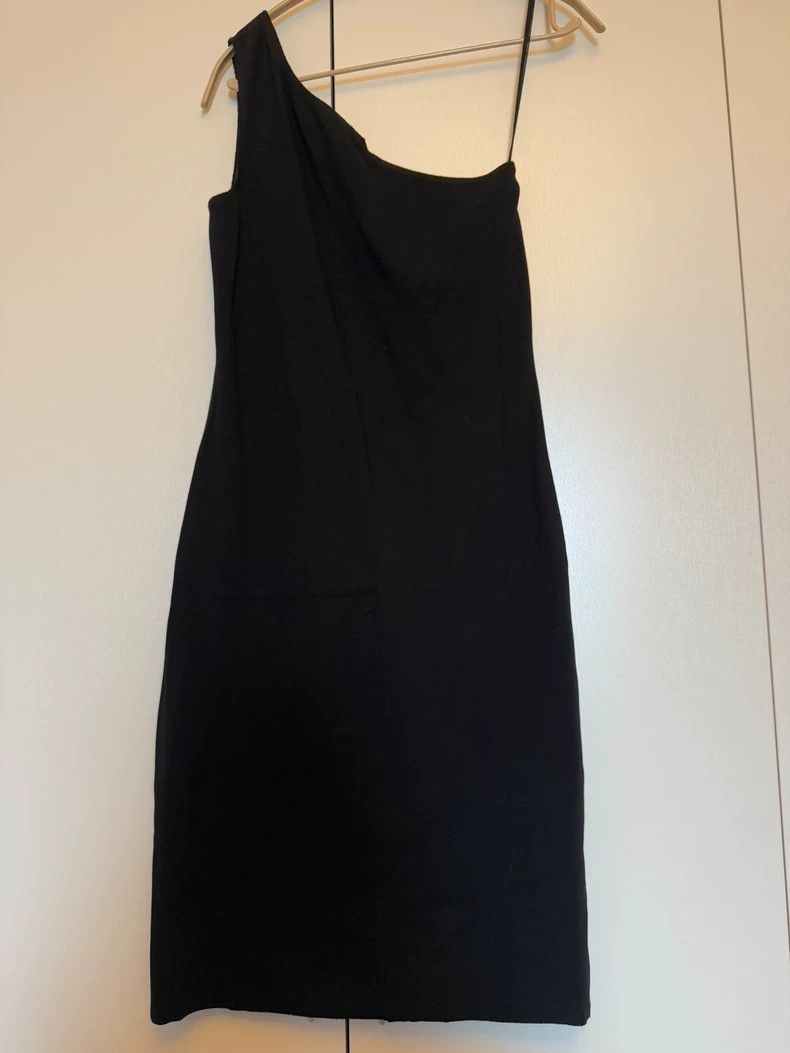 Helmut Lang HELMUT LANG Single side off-shoulder dress in new black wi Size S / US 4 / IT 40 - 1 Thumbnail