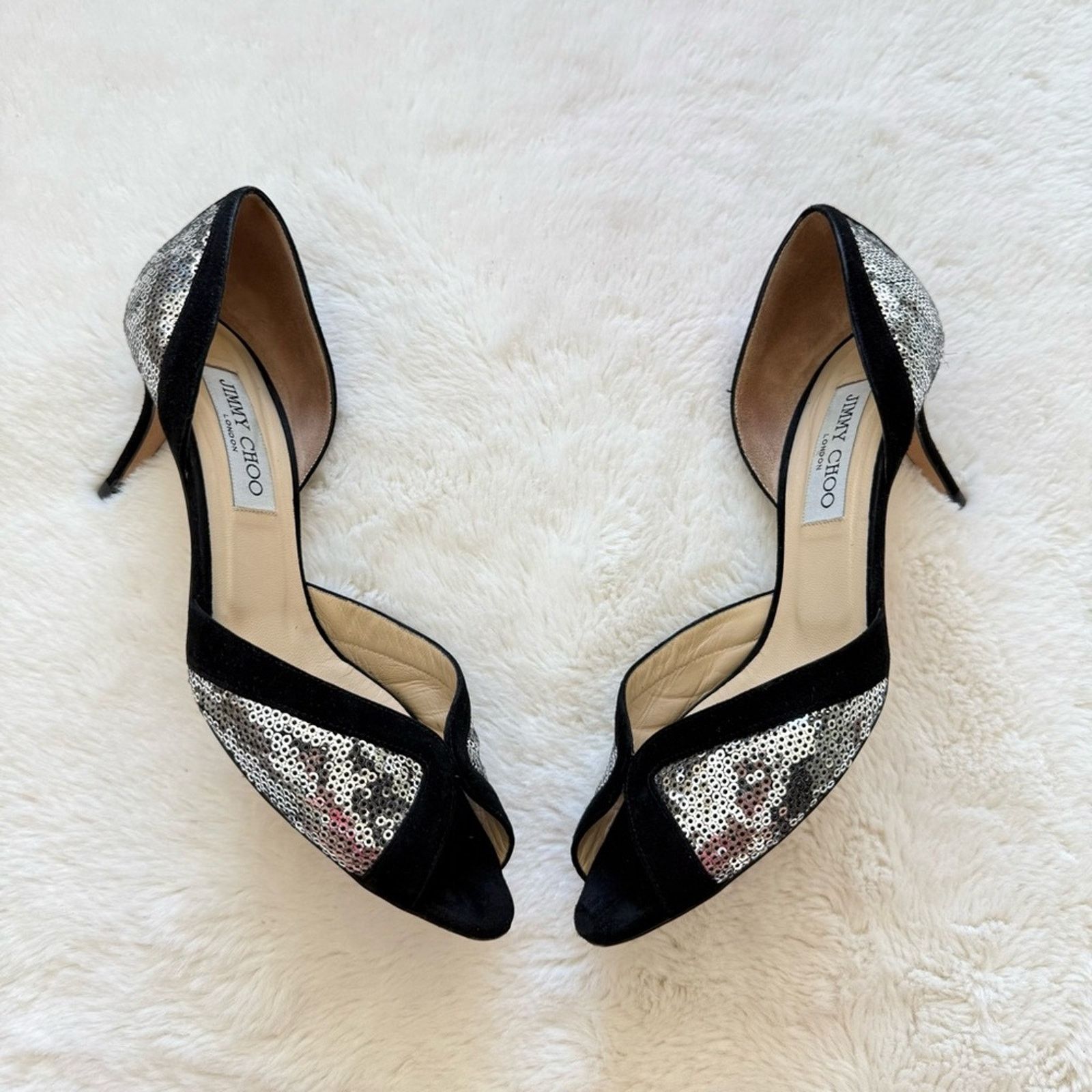 Jimmy Choo Jimmy Choo suede evening shoes women size 38 Authentic Size US 8 / IT 38 - 1 Thumbnail