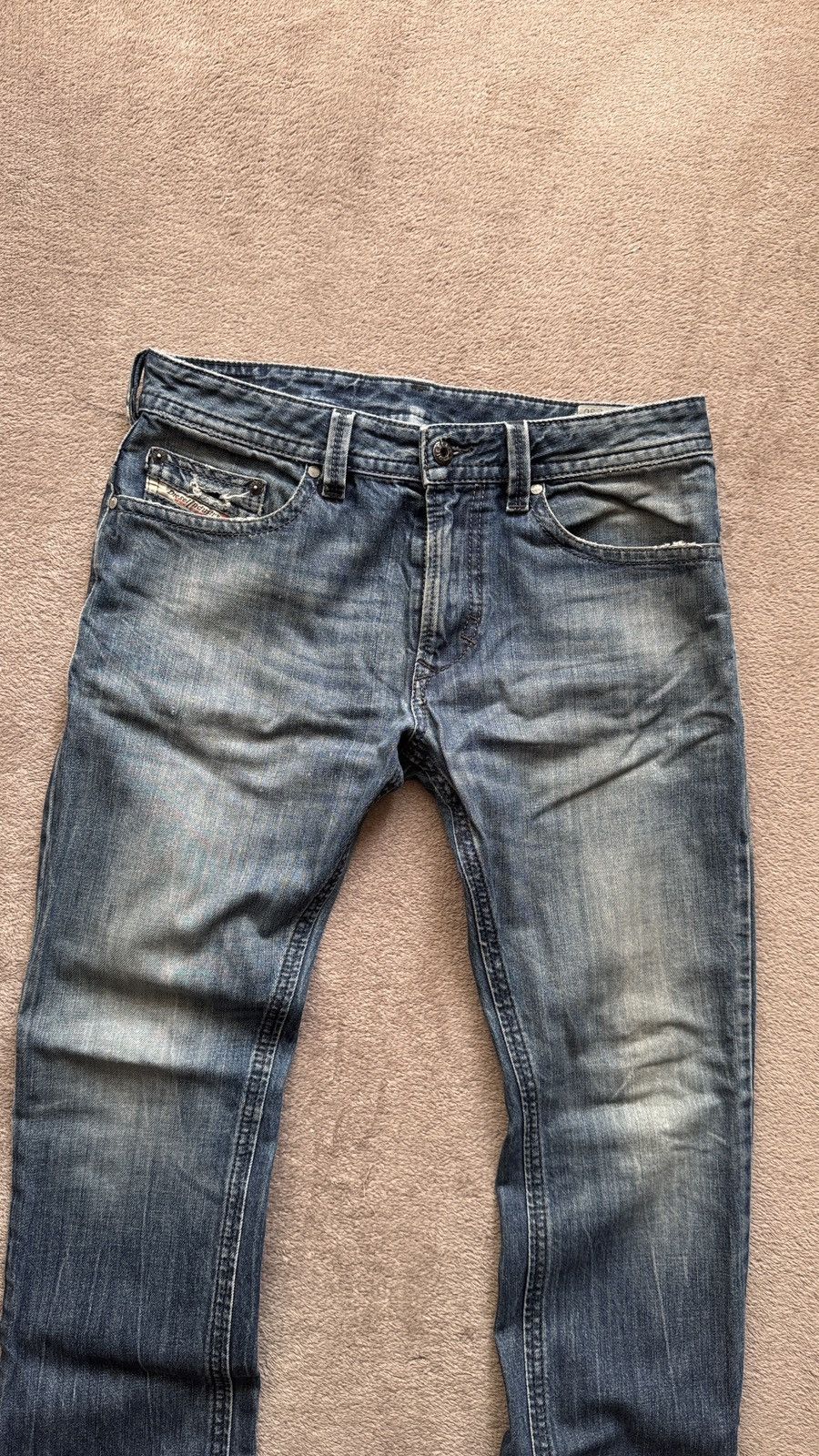 If Six Was Nine Diesel Thavar Y2K Mudwash Faded Jeans LGB hedi slimane vibe Size US 31 - 2 Thumbnail
