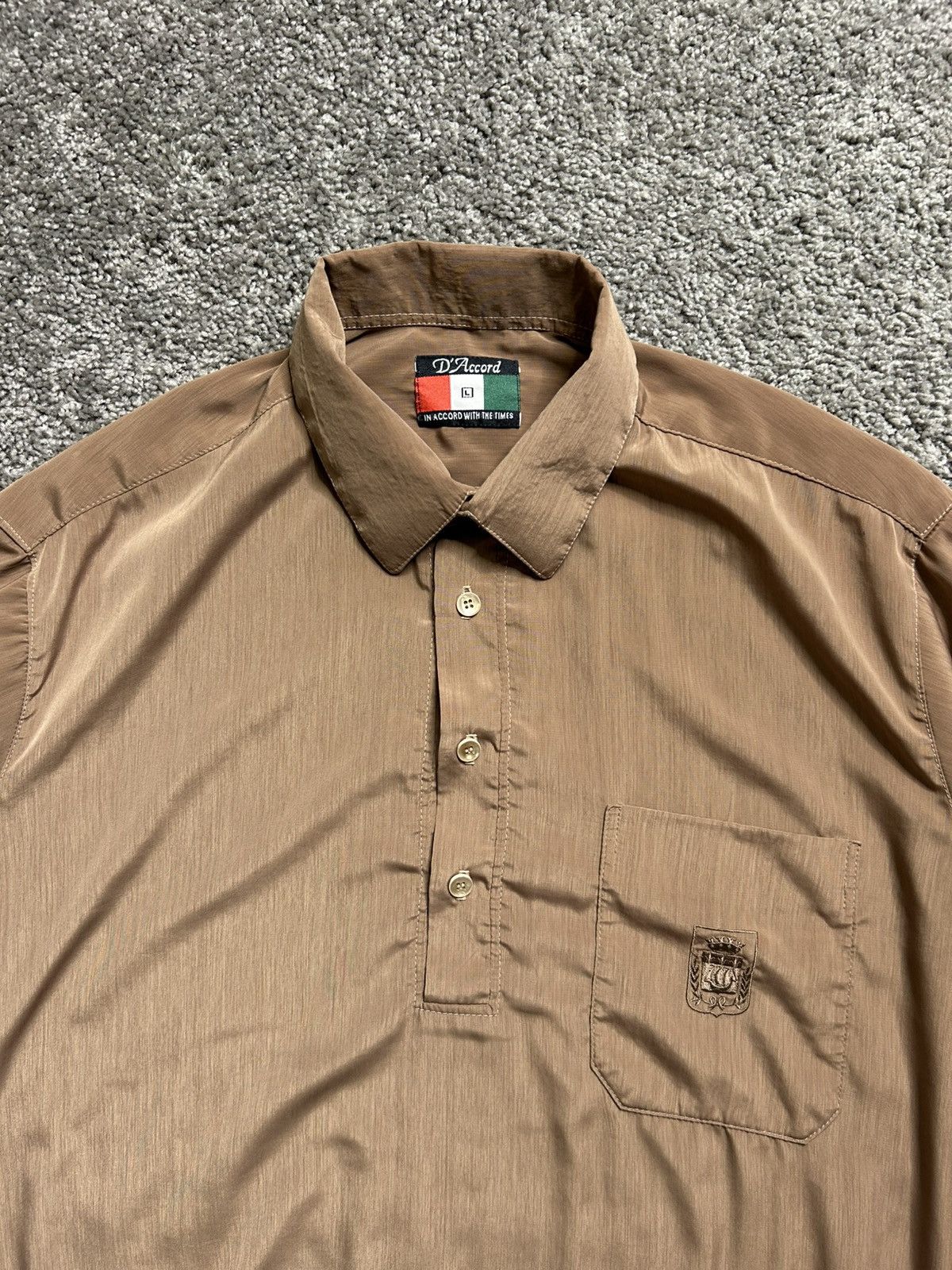 Vintage Vintage 80s/90s D’Accord Polo Shirt Made in USA Size US L / EU 52-54 / 3 - 2 Thumbnail