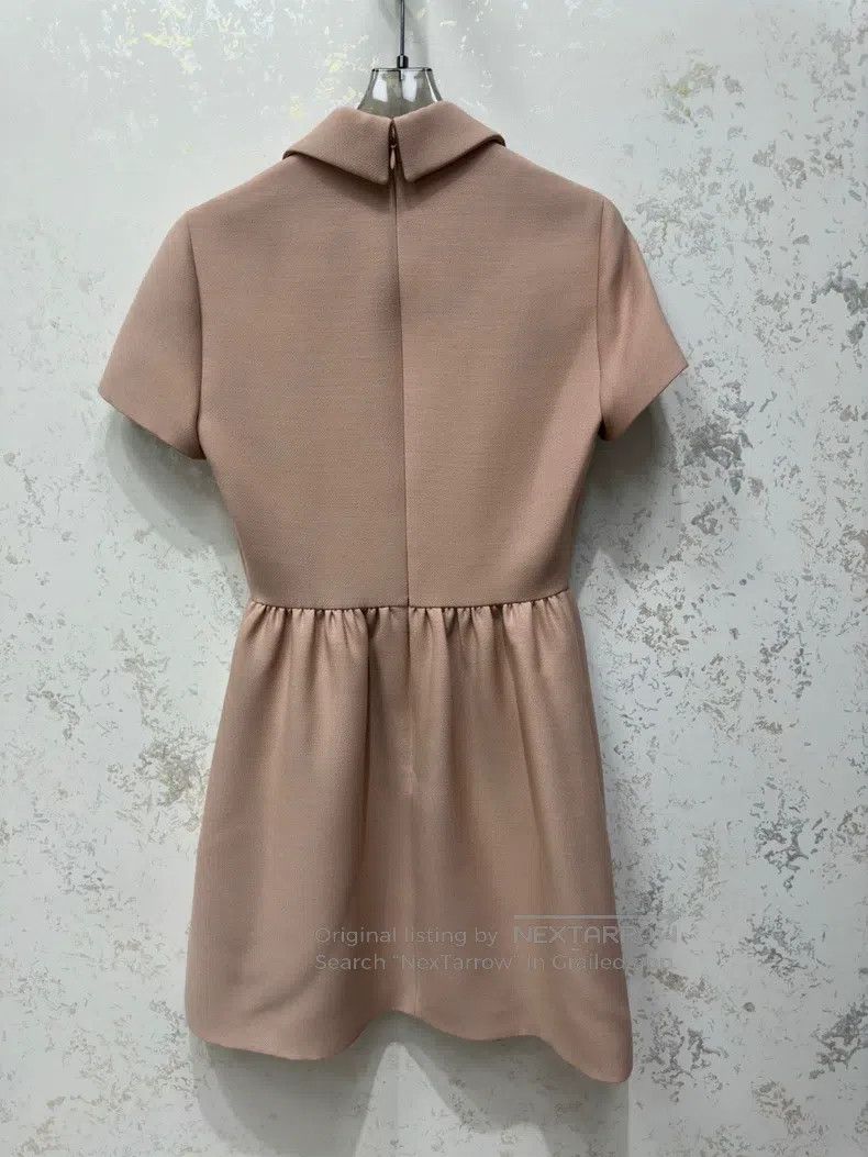 Dior Dior Nude pink silk dress Size XXS / US 00 / IT 34 - 2 Thumbnail