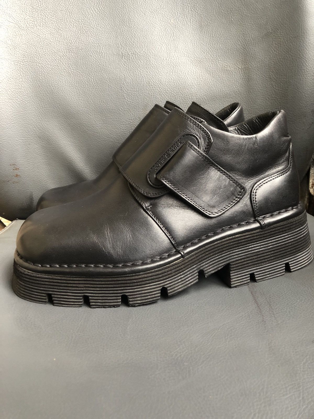 New Rock New Rock Black Leather Women’s Shoes Size 39 Made In 🇪🇸 Size US 8.5 / IT 38.5 - 2 Thumbnail