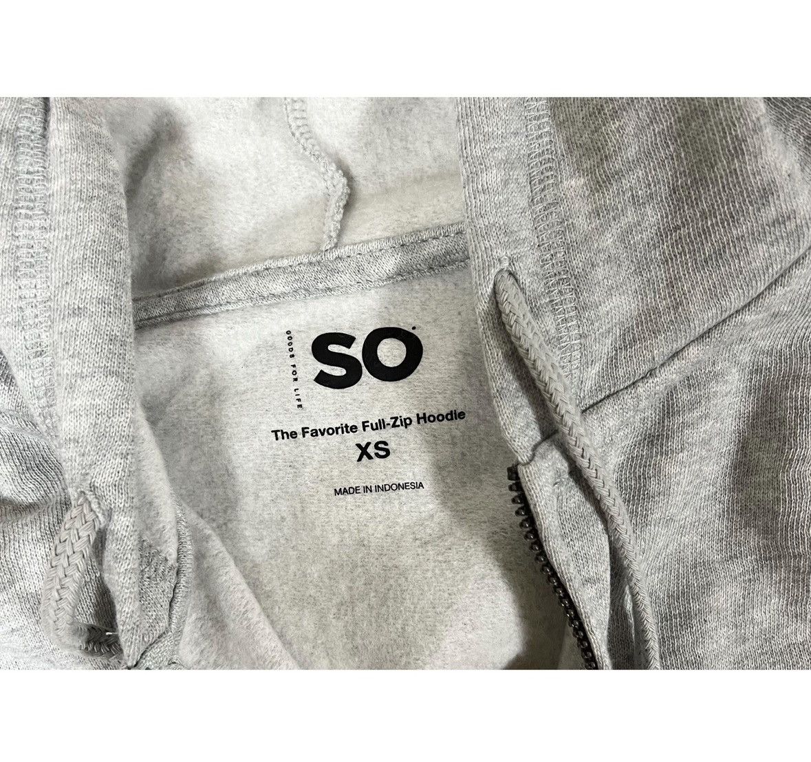 Vintage SO Heather Gray Grey Zipper Sweater Sweatshirt Hoodie XS 🩶 Size XS / US 0-2 / IT 36-38 - 5 Thumbnail