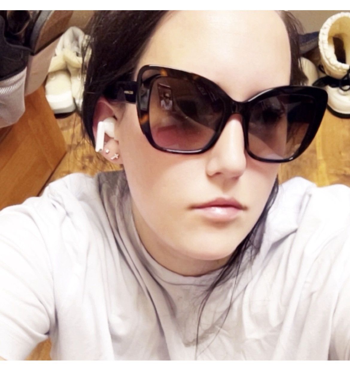 Dolce & Gabbana Authentic Dolce & Gabbana Havana DG4348 Butterfly Sunglasses Size ONE SIZE - 6 Thumbnail