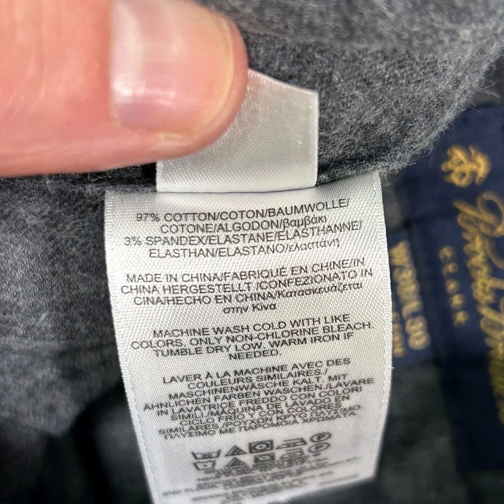 Brooks Brothers Brooks Brothers Clark Chinos Pants Straight Leg Cotton Blend 38x30 Mens Blue Size US 38 / EU 54 - 6 Thumbnail