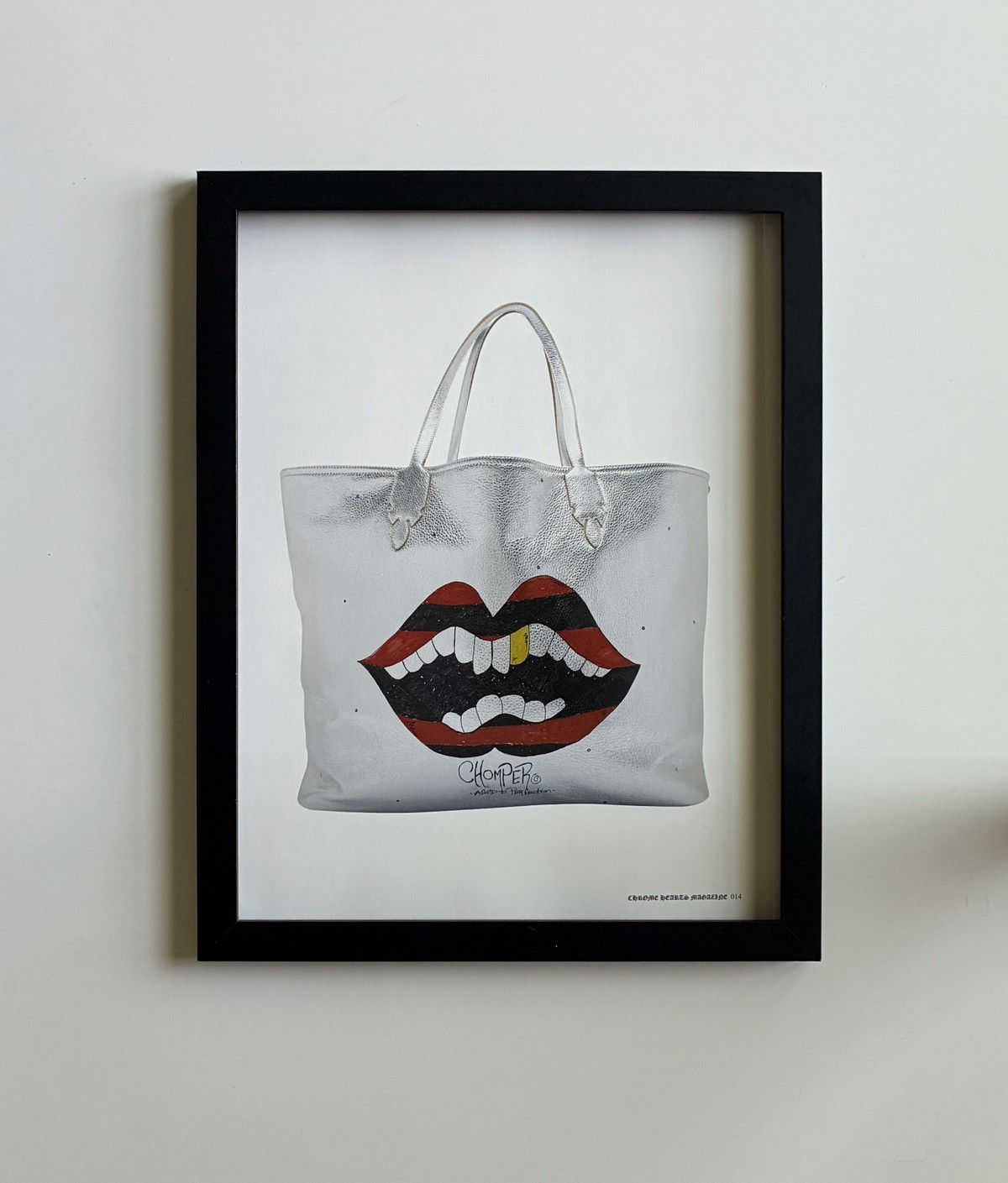 Chrome Hearts Chrome Hearts white handbag photo Framed poster 9x11 Size ONE SIZE - 1 Thumbnail