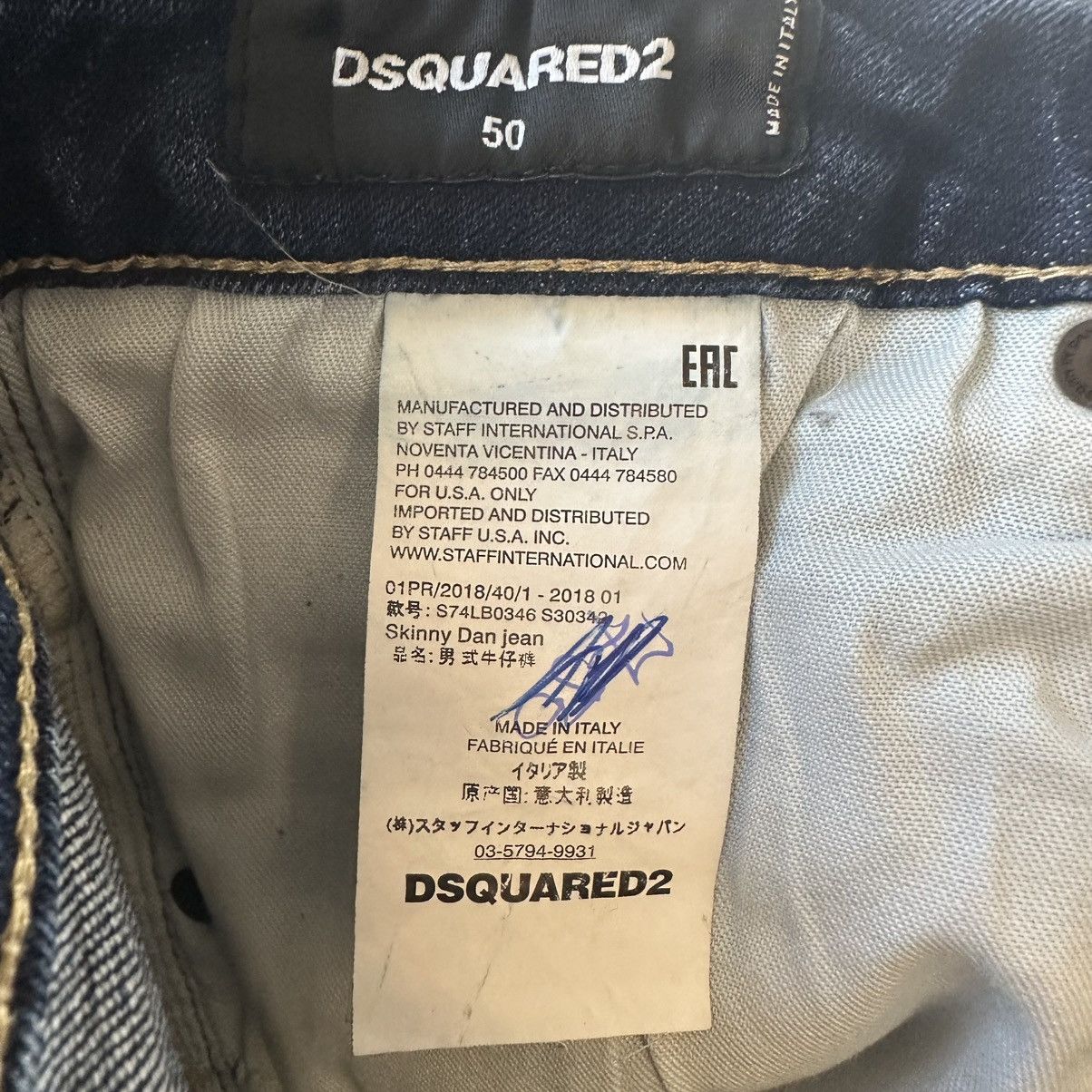 Dsquared2 Vintage Dsquared2 2018 skinny dan Jeans Made In Italy Size US 34 / EU 50 - 11 Thumbnail