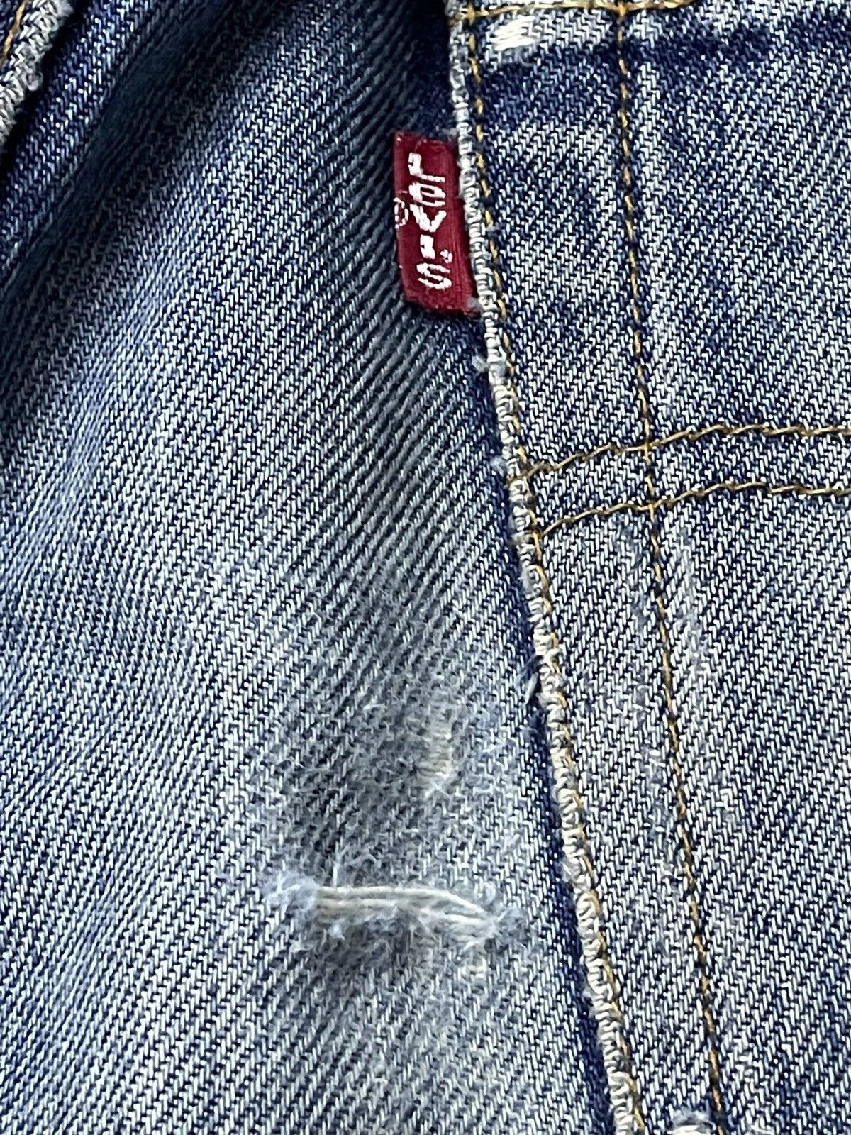 Levi's × Vintage Vintage Levis 501 90s Distressed Jeans Size US 30 / EU 46 - 20 Thumbnail