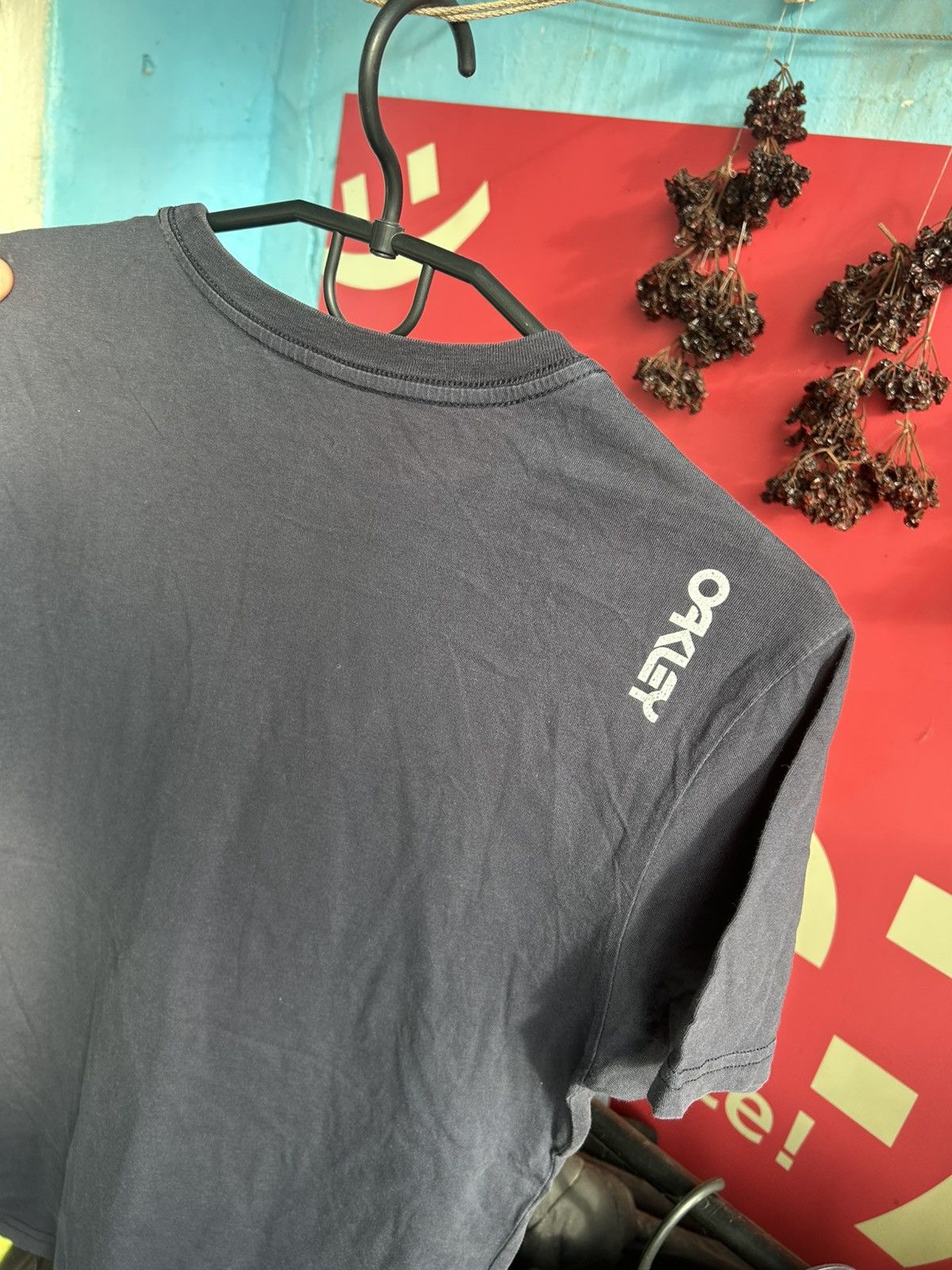 Oakley Oakley Big Logo Print Slim Fit T-shirt Blue Size Medium Size US M / EU 48-50 / 2 - 8 Thumbnail