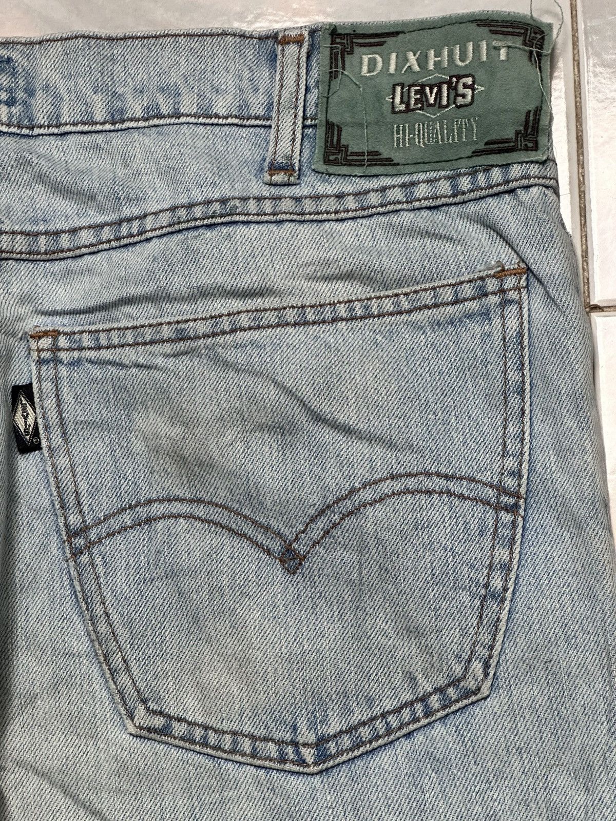 Levi's Levis 1991 Dixhuit Big E Black Tab Straight Leg & BlueWash Size US 34 / EU 50 - 8 Thumbnail