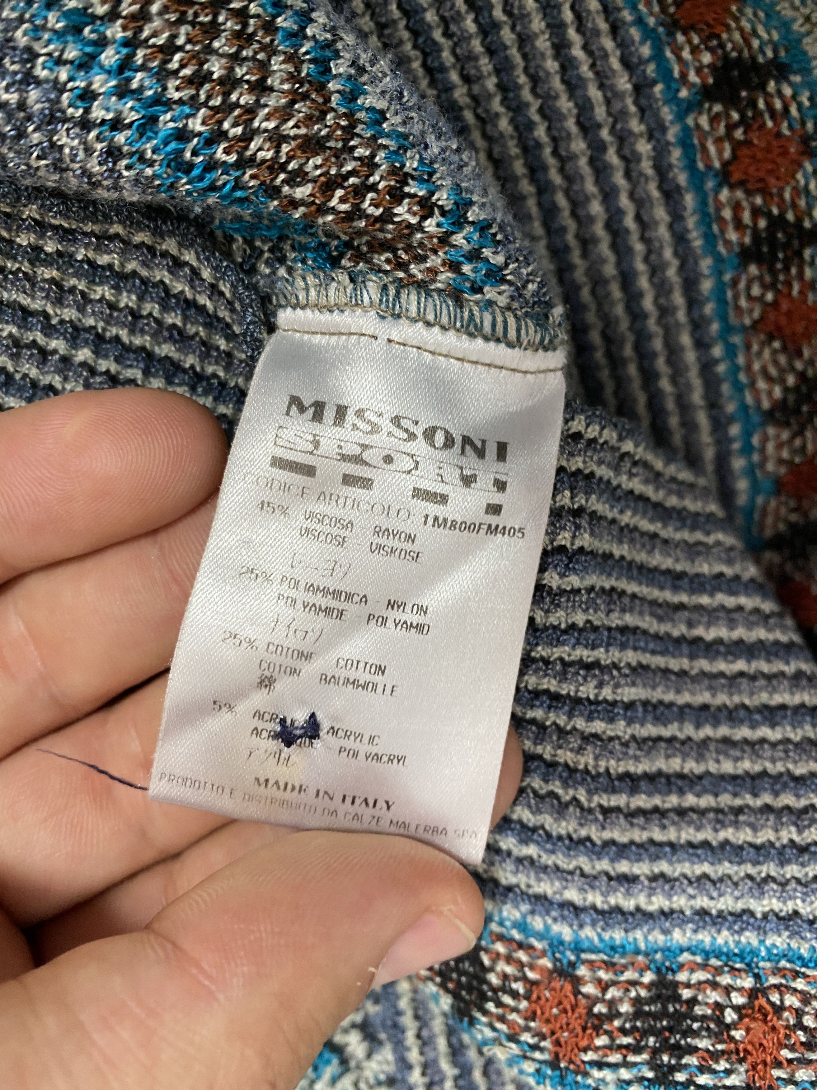 Missoni Missoni 3D Knit Pullover Geometr Retro Size 48 M Jeresy Size US M / EU 48-50 / 2 - 18 Thumbnail