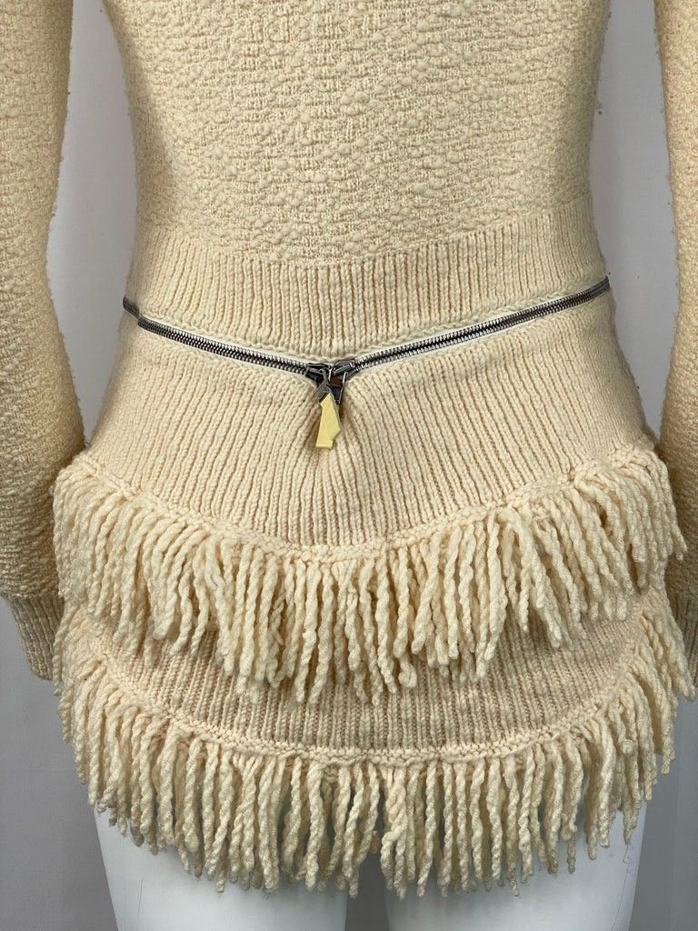 Alexander McQueen Vintage 2000s Bumster Zip Cardigan Size S / US 4 / IT 40 - 6 Thumbnail