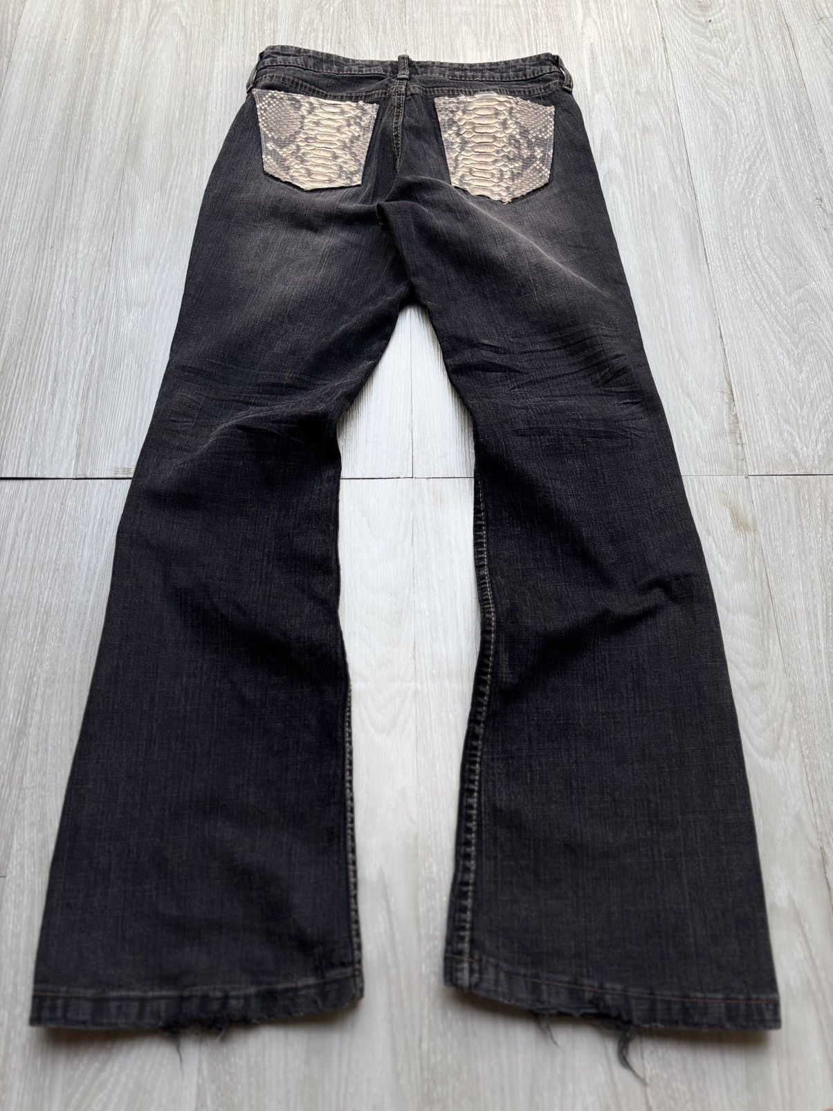 Japanese Brand WOW lace up flare jeans Size US 27 - 5 Thumbnail