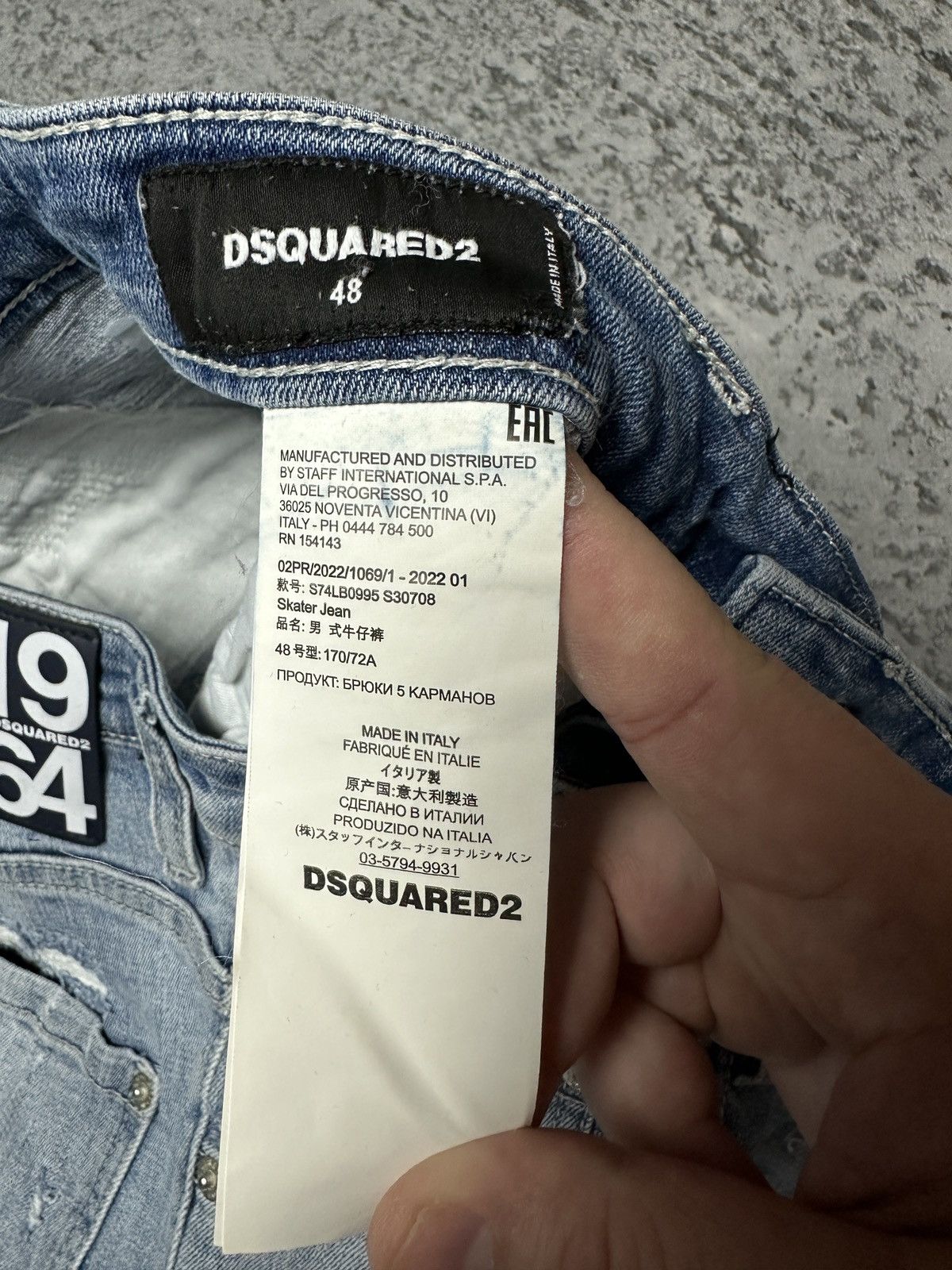 Dsquared2 Dsquared2 1964 Distressed Skater Jeans Luxury Pants y2k 00s Size US 32 / EU 48 - 15 Thumbnail