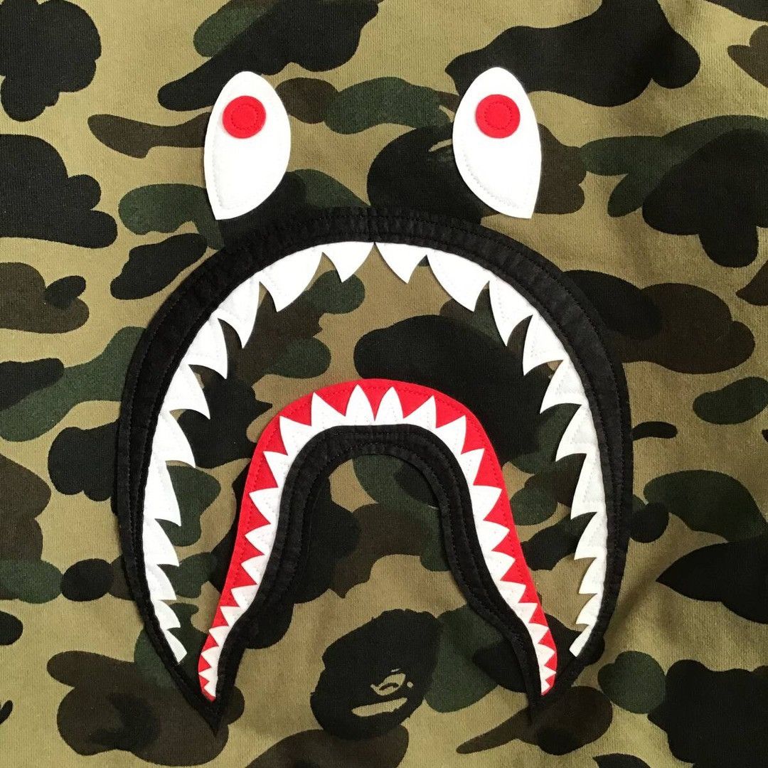 Bape BAPE SHARK MA-1 Sweat Bomber Jacket a bathing ape Size US L / EU 52-54 / 3 - 4 Thumbnail