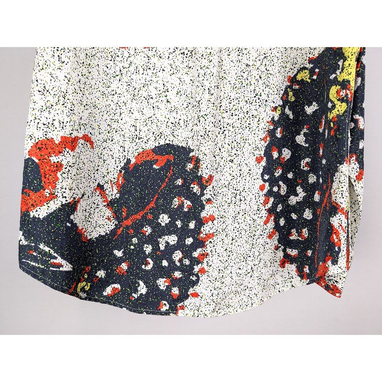 Bottega Veneta o1rshd1 Patchwork Mushrooms Shirt in Navy/Red/Yellow Size US L / EU 52-54 / 3 - 13 Thumbnail