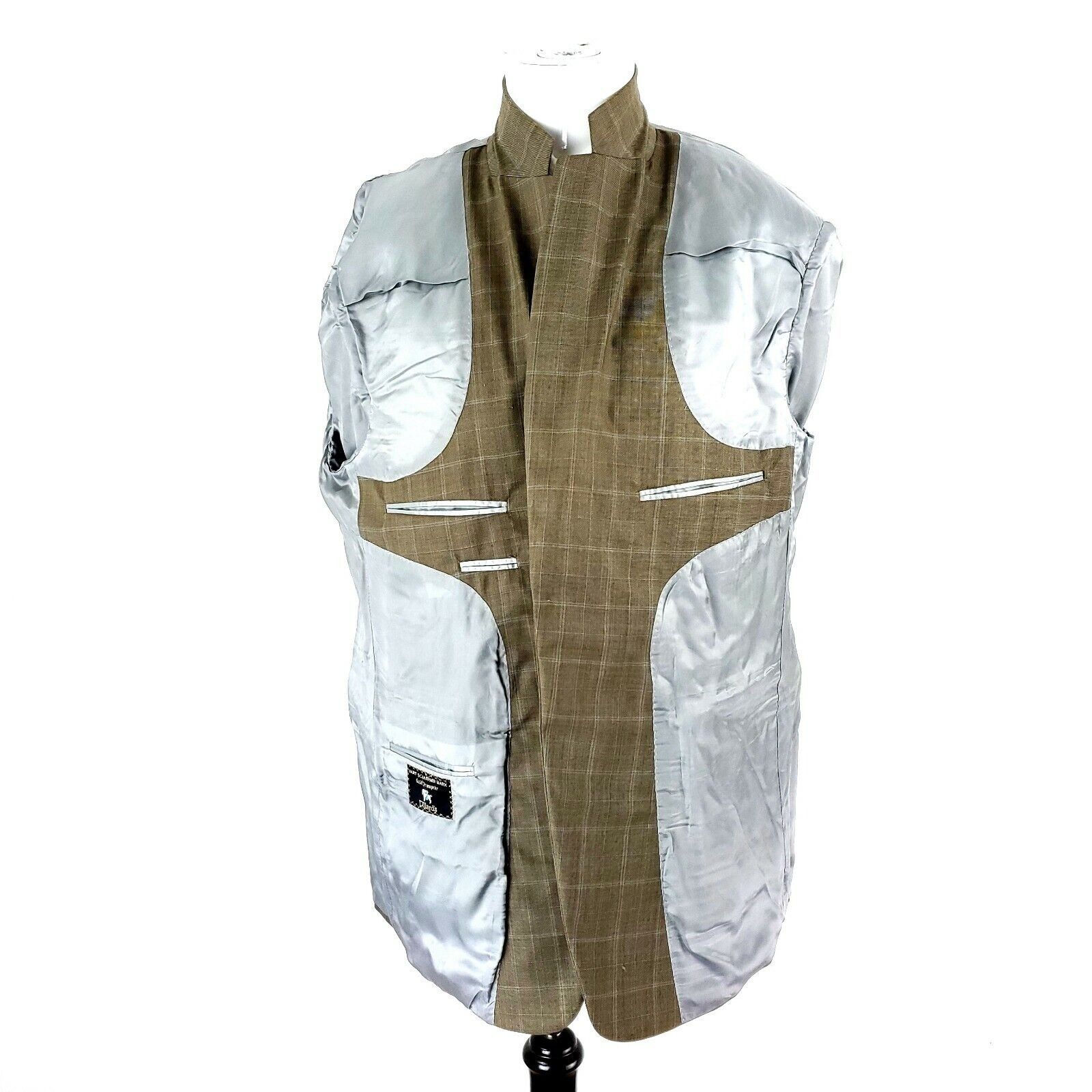 Hart Schaffner Marx Hart Schaffner Marx Gold Trumpeter 2 Button Sport Coat 44R B Size 44R - 9 Thumbnail