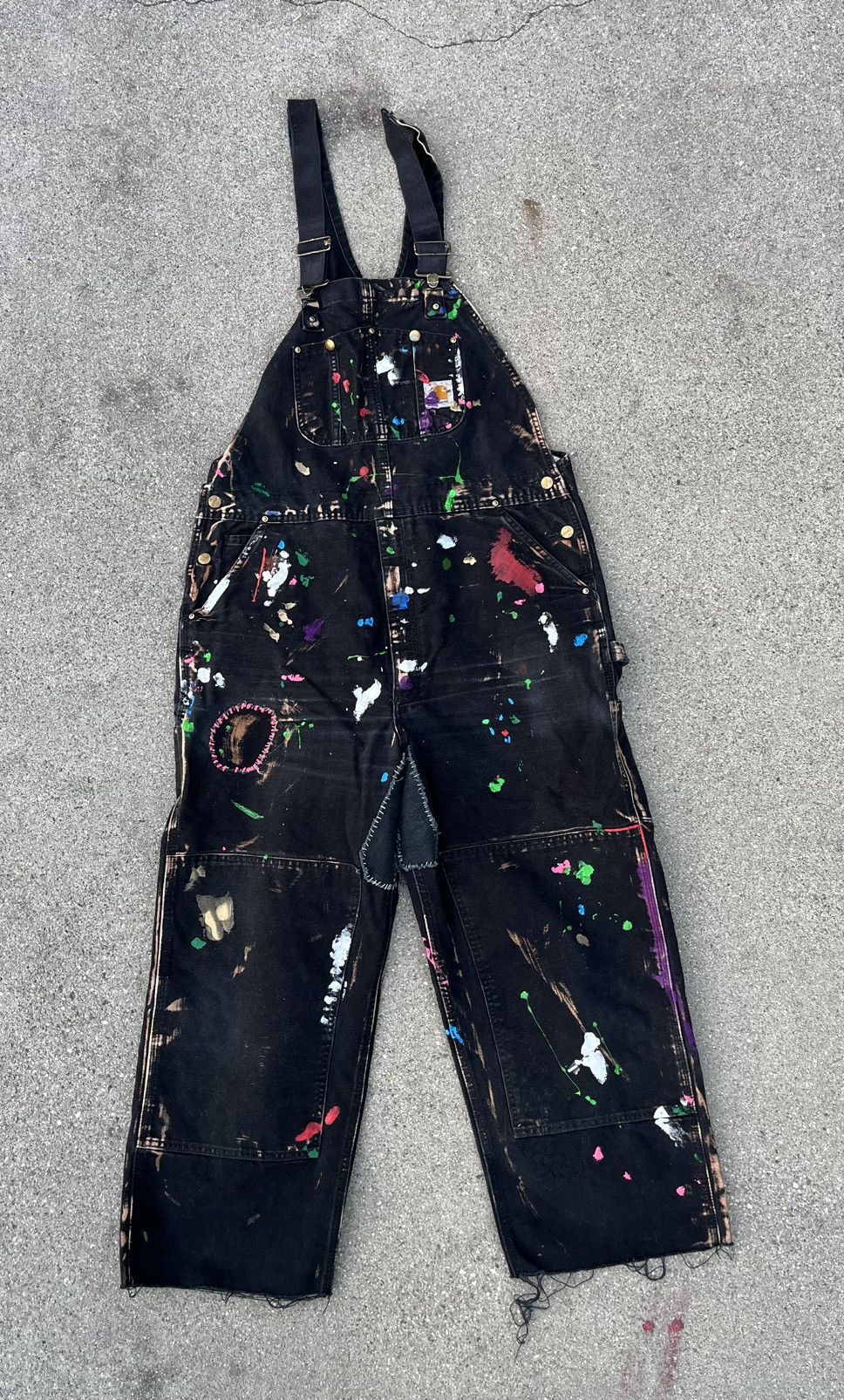 Carhartt × Vintage Custom Carhartt RO1 Overall Distressed Thrashed Patchwork Size US 42 / EU 58 - 1 Thumbnail