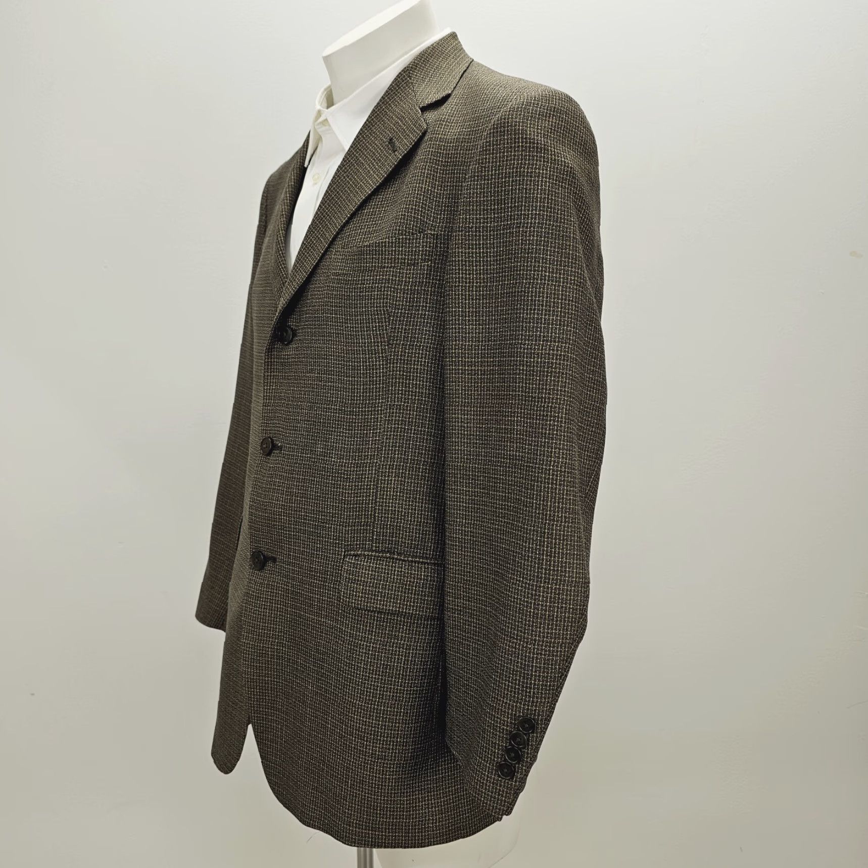 Tommy Hilfiger VINTAGE Tommy Hilfiger Blazer Adult 40R Brown Wool Jacket Single Vent 3 Button Size 40R - 4 Thumbnail