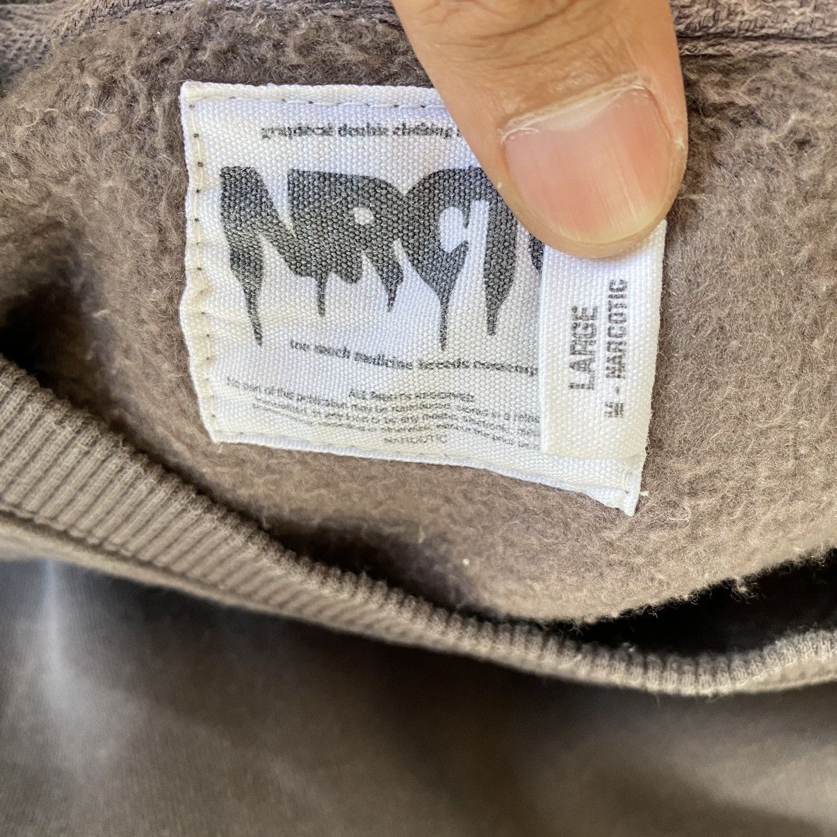 Vintage Vintage Narcotic Come Death Graphich Sweatshirt Size US L / EU 52-54 / 3 - 10 Thumbnail