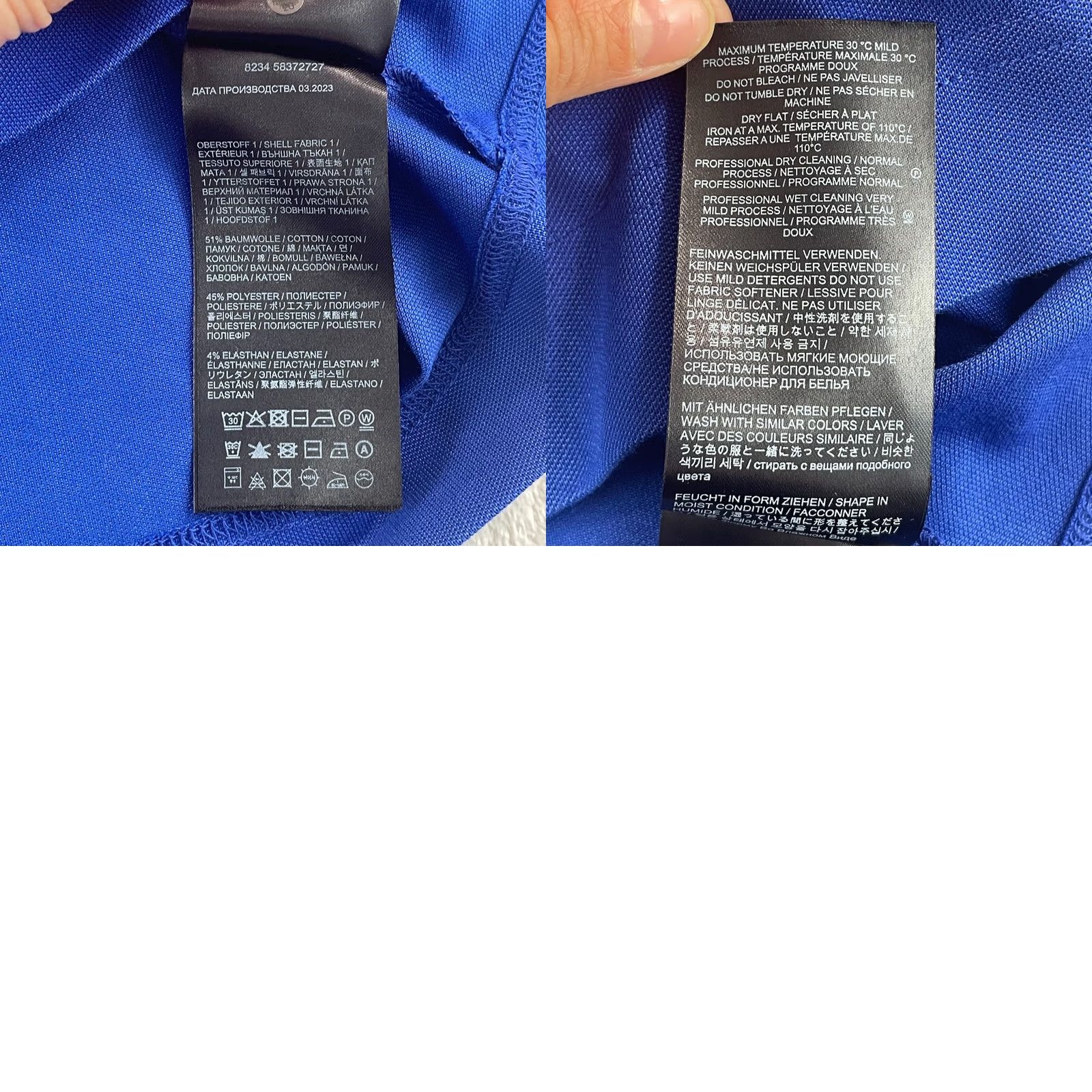 Bogner Bogner Timon Polo Shirt Men XL Blue Performance Golf Long Sleeve Designer Size US XL / EU 56 / 4 - 8 Thumbnail