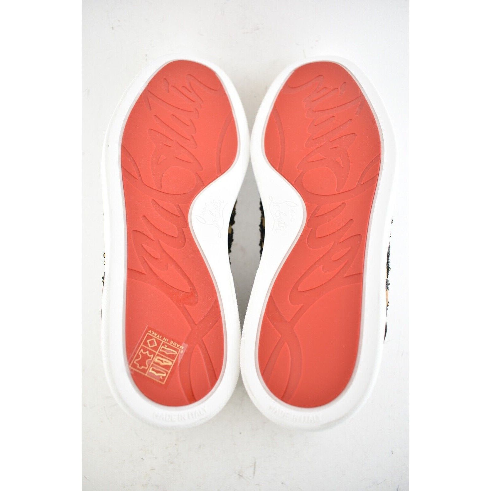 Christian Louboutin Christian Louboutin Mens Leopard Beaded High Sneaker 43 10 Size US 10 / EU 43 - 10 Thumbnail