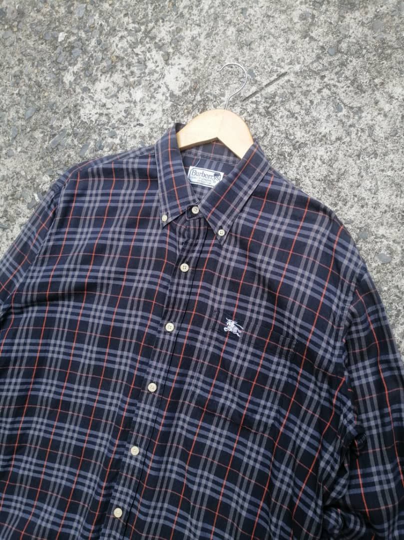 Burberry × Vintage Burberry Plaid Button Downs Longsleeve Shirt Size US L / EU 52-54 / 3 - 5 Thumbnail