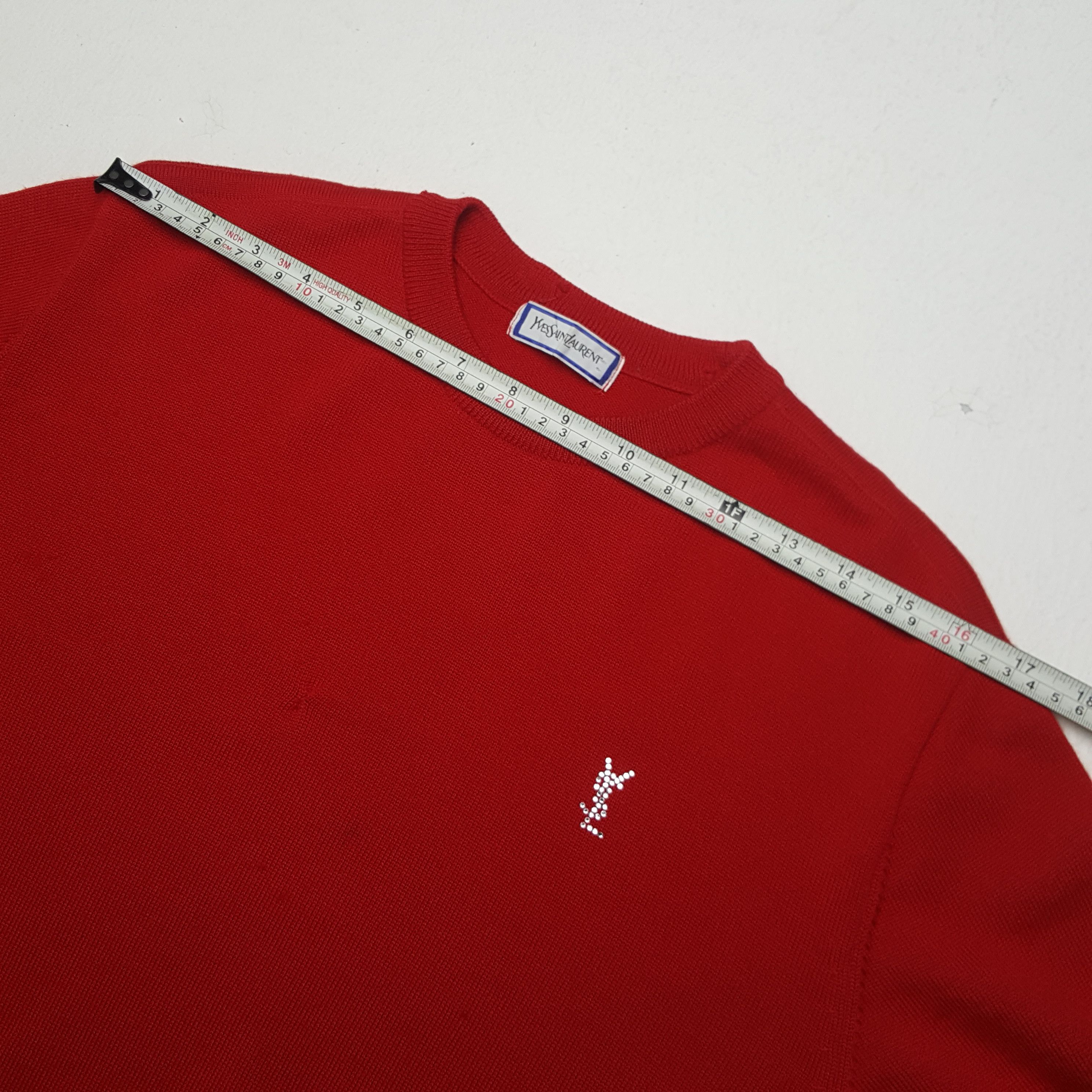 Vintage × Yves Saint Laurent Vintage Yves Saint Laurent Sweatshirt Size M / US 6-8 / IT 42-44 - 7 Thumbnail