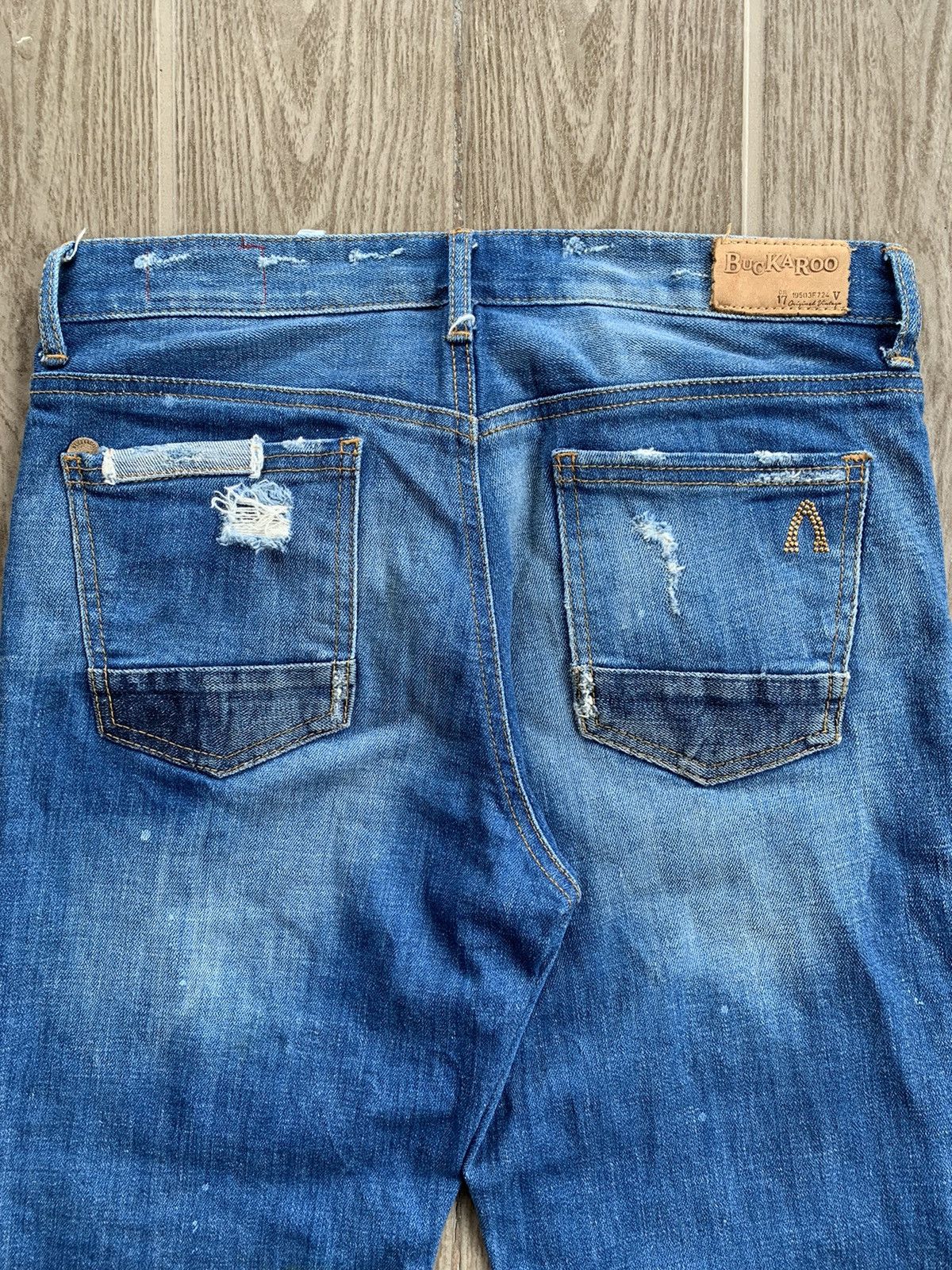 If Six Was Nine × Japanese Brand × Le Grande Bleu (L.G.B.) Japanese Brand Patchwork Distressed Denim Kurt Cobain style Size US 28 / EU 44 - 4 Thumbnail