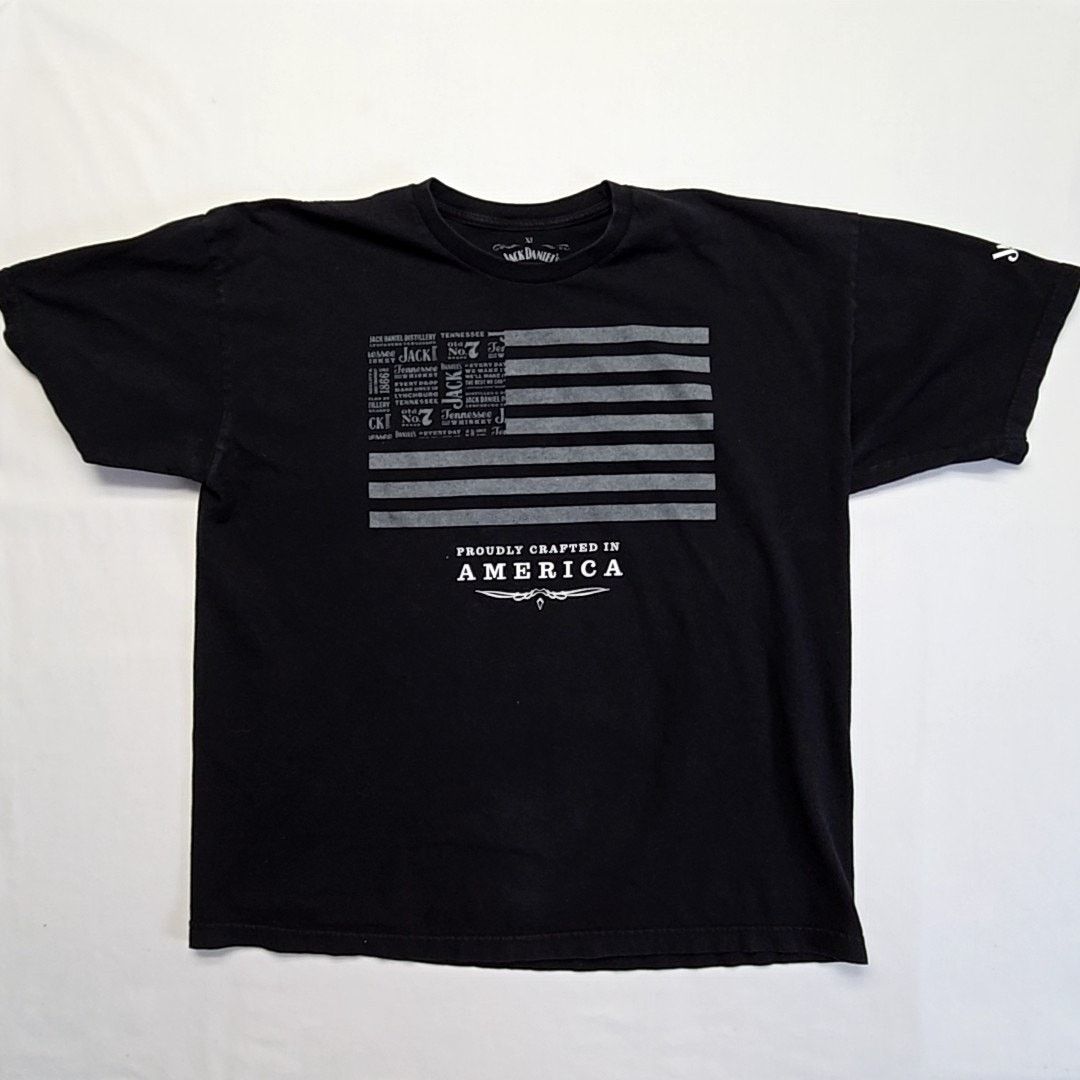 Other Jack Daniels American Flag Shirt Black XL Whiskey Tee Size US XL / EU 56 / 4 - 1 Thumbnail