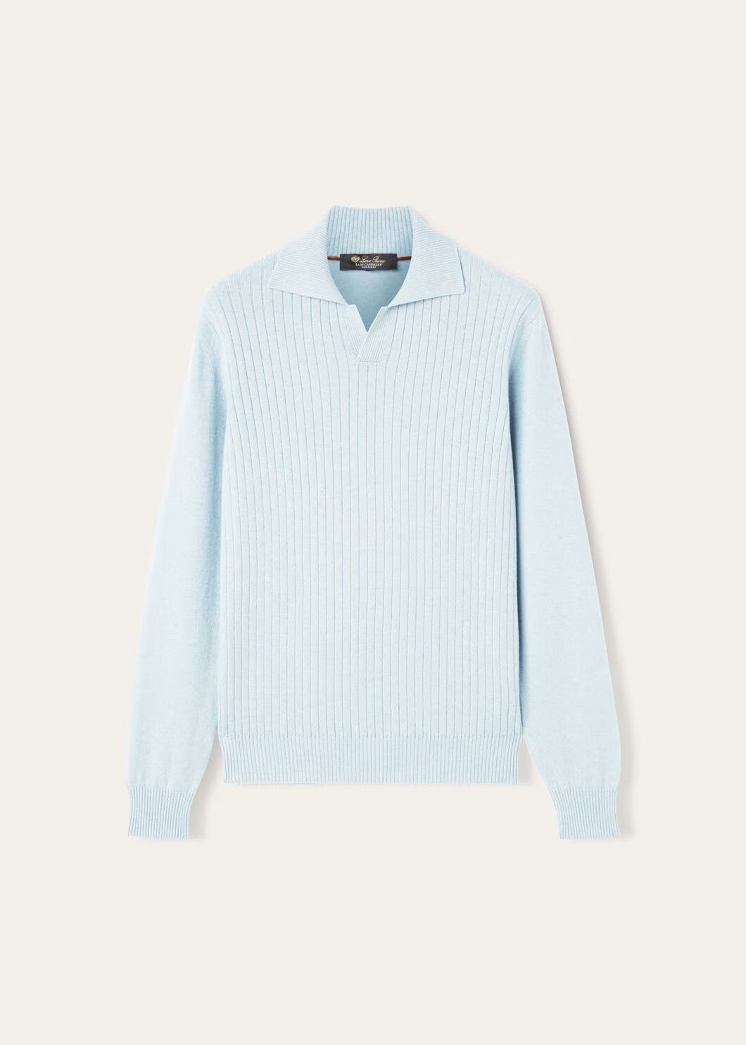 Loro Piana o1w1db10125 FAO2682 Aspen Polo Shirt in Light Blue Size US S / EU 44-46 / 1 - 1 Thumbnail