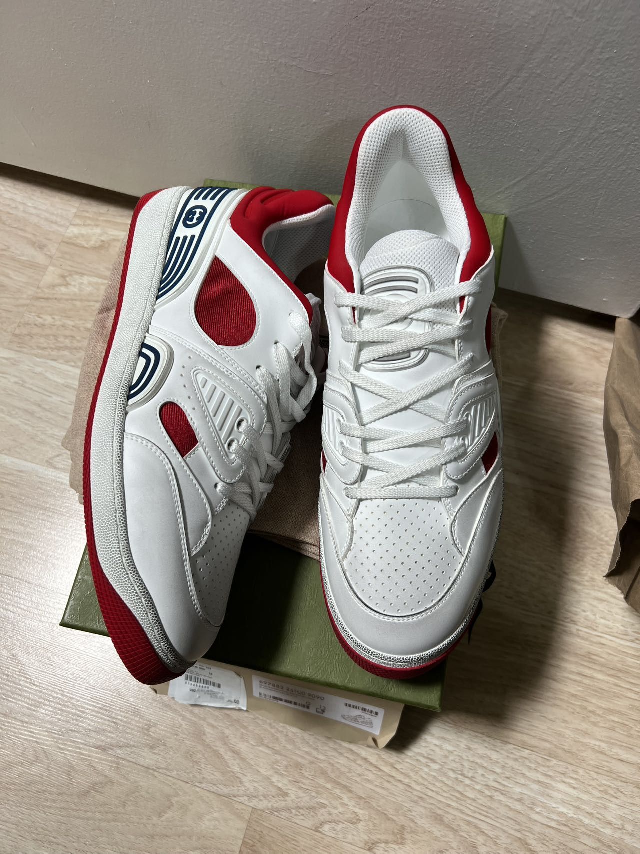 Gucci MEN Gucci Basket White Demetra Size US 14 / EU 47 - 4 Thumbnail