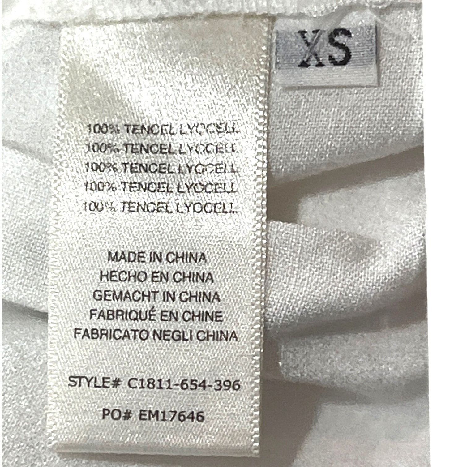 Other Cloth & Stone XS White Tencel Button-Down Shirt W/ Frayed He Size US XS / EU 42 / 0 - 4 Thumbnail